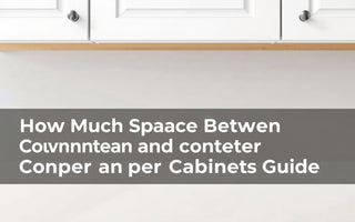 how much space between counter and upper cabinets