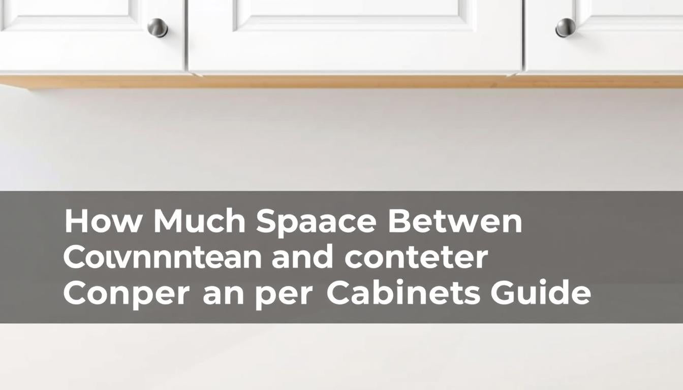 how much space between counter and upper cabinets