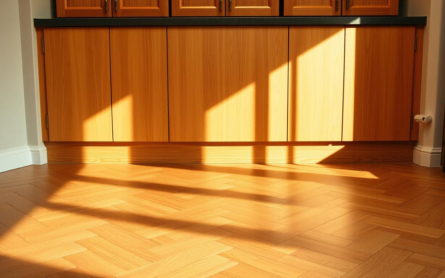 does flooring go under cabinets
