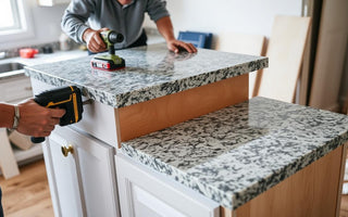 how are countertops attached to cabinets