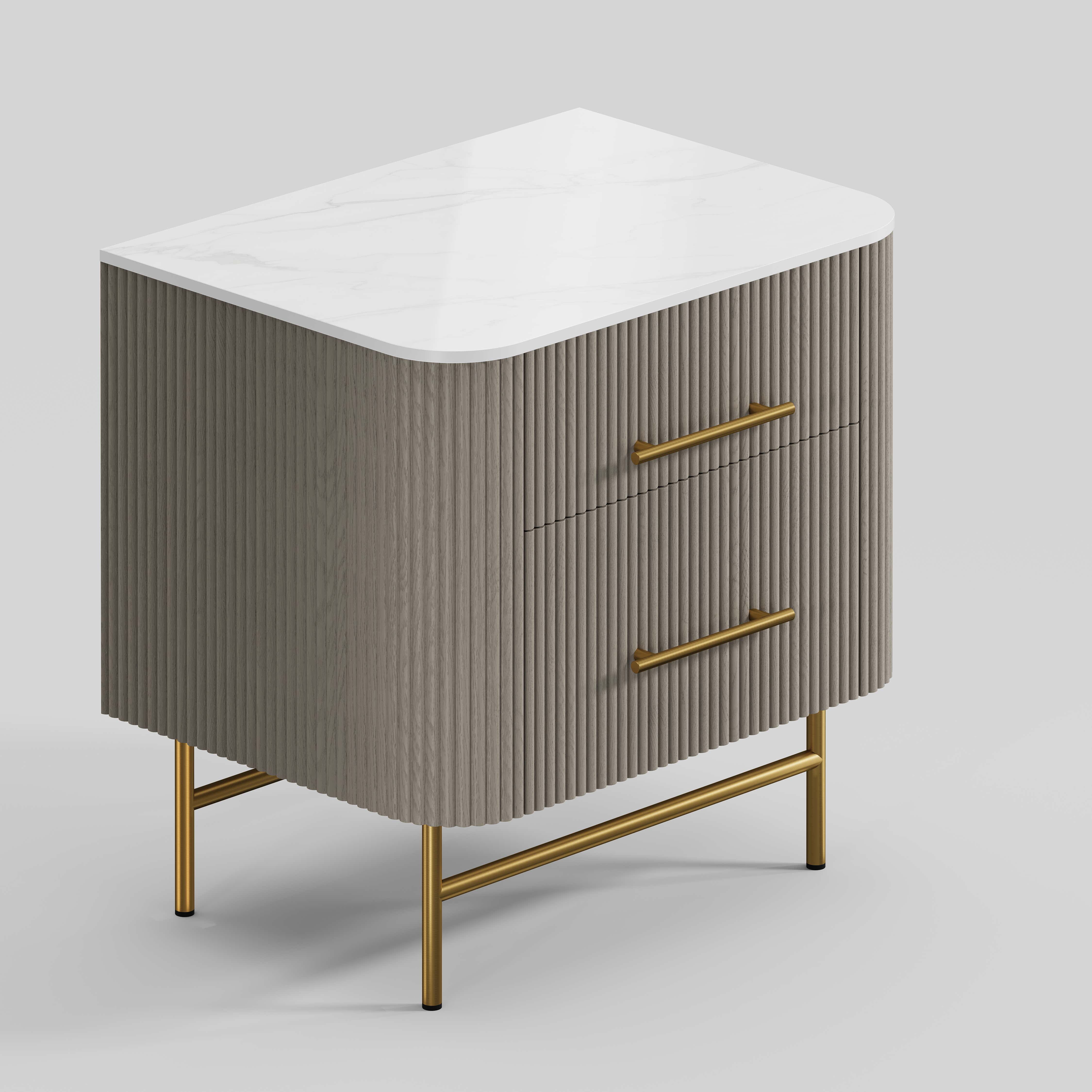 Ewan Sintered Stone Nightstand 26"W