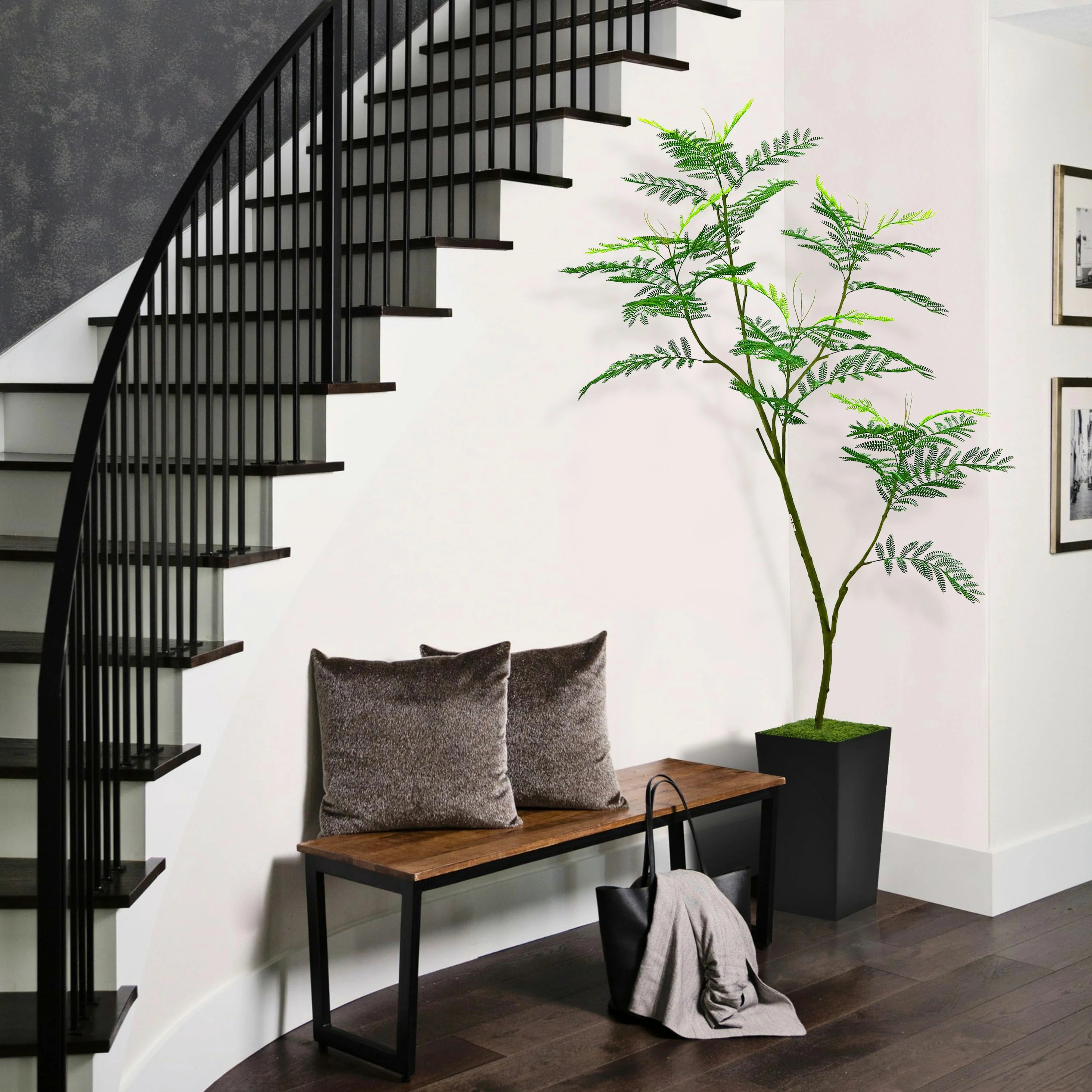 Faux Jacaranda Tree 71"H