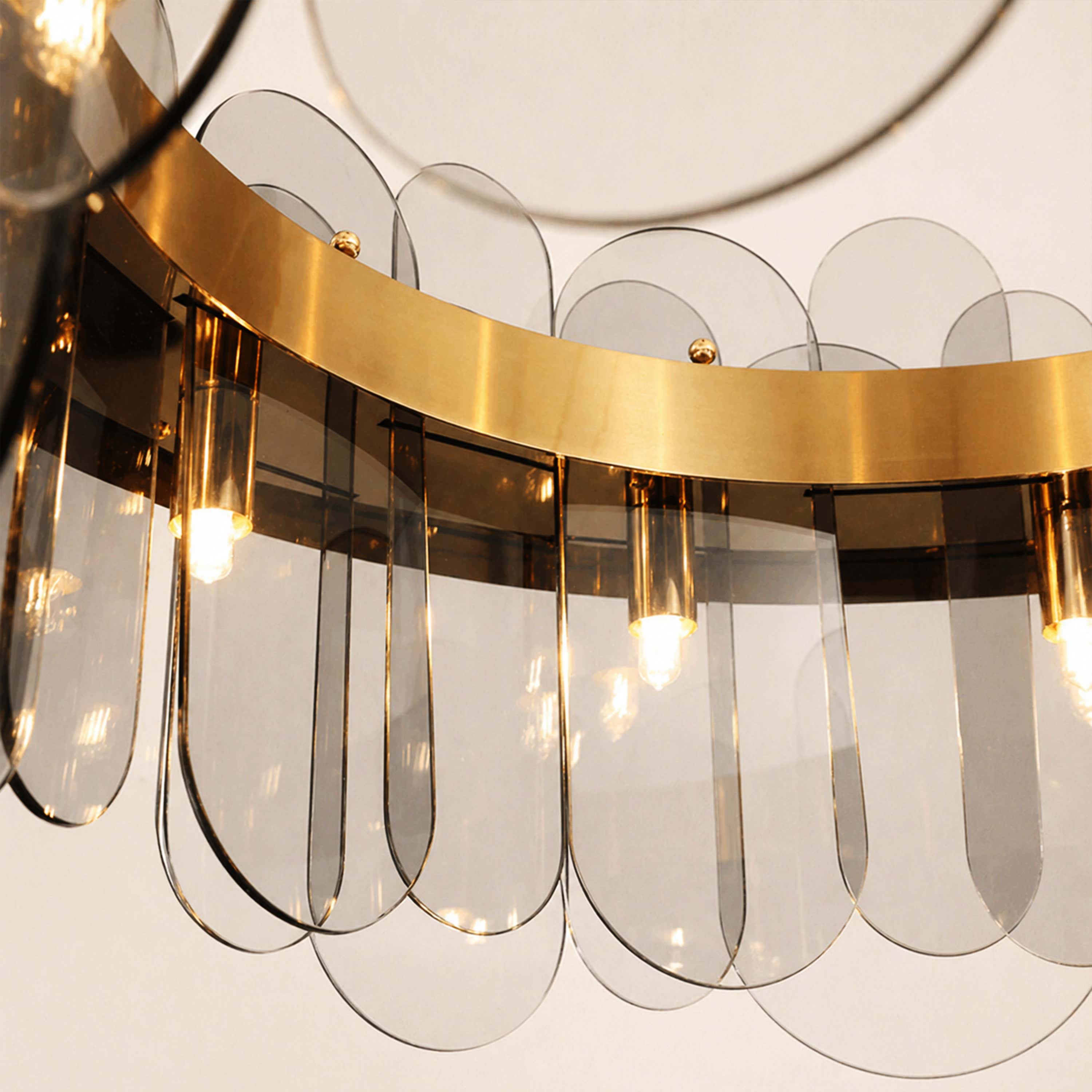 Prismora Glass Round Chandelier