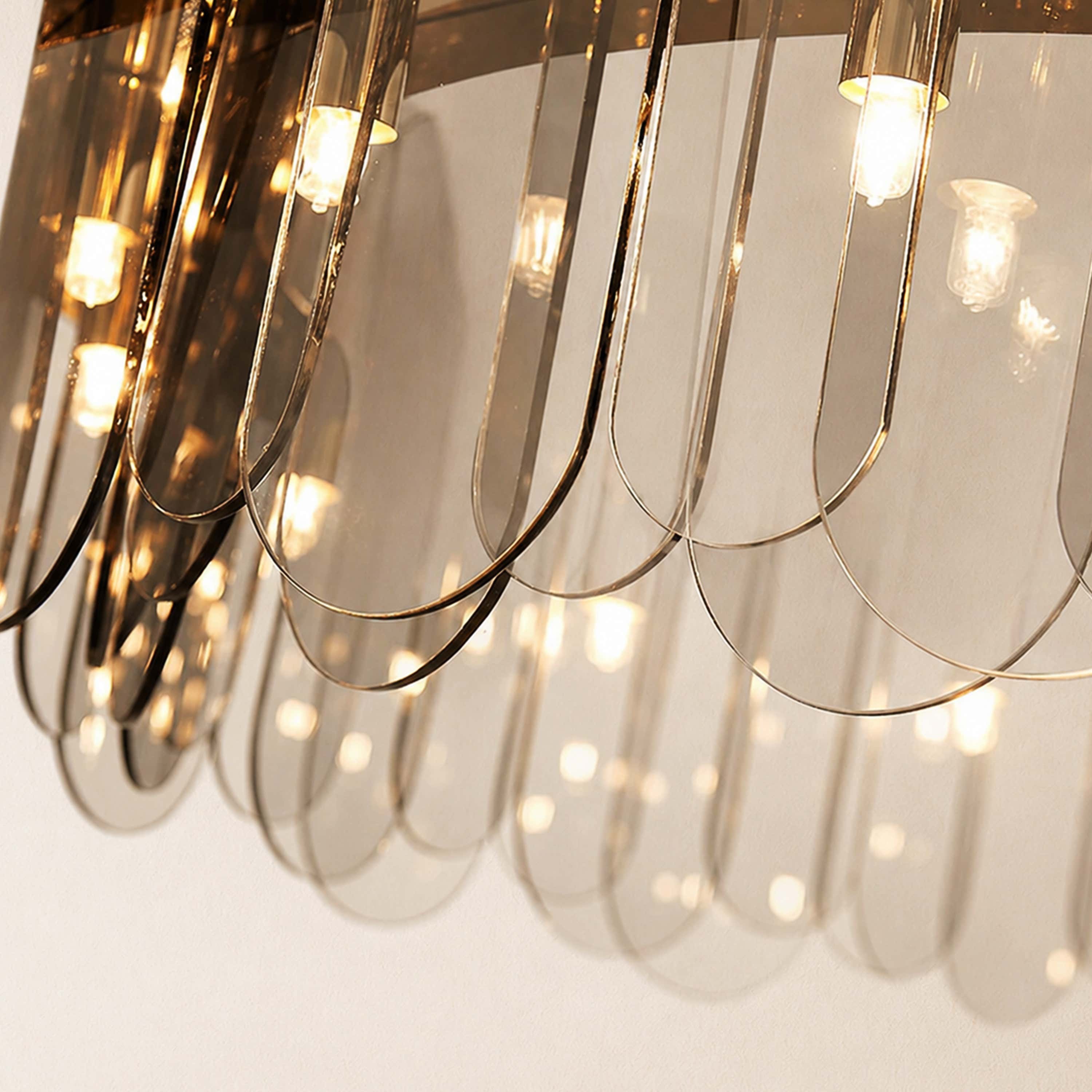 Prismora Glass Round Chandelier