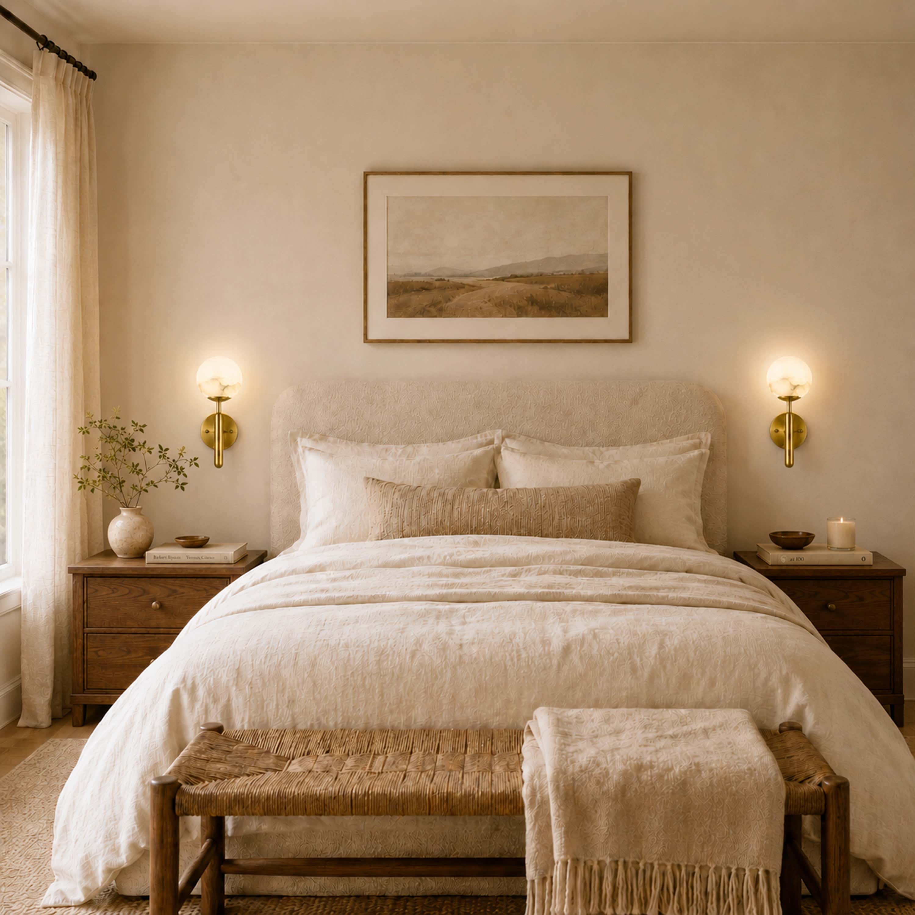 Vellura Alabaster Wall Sconce