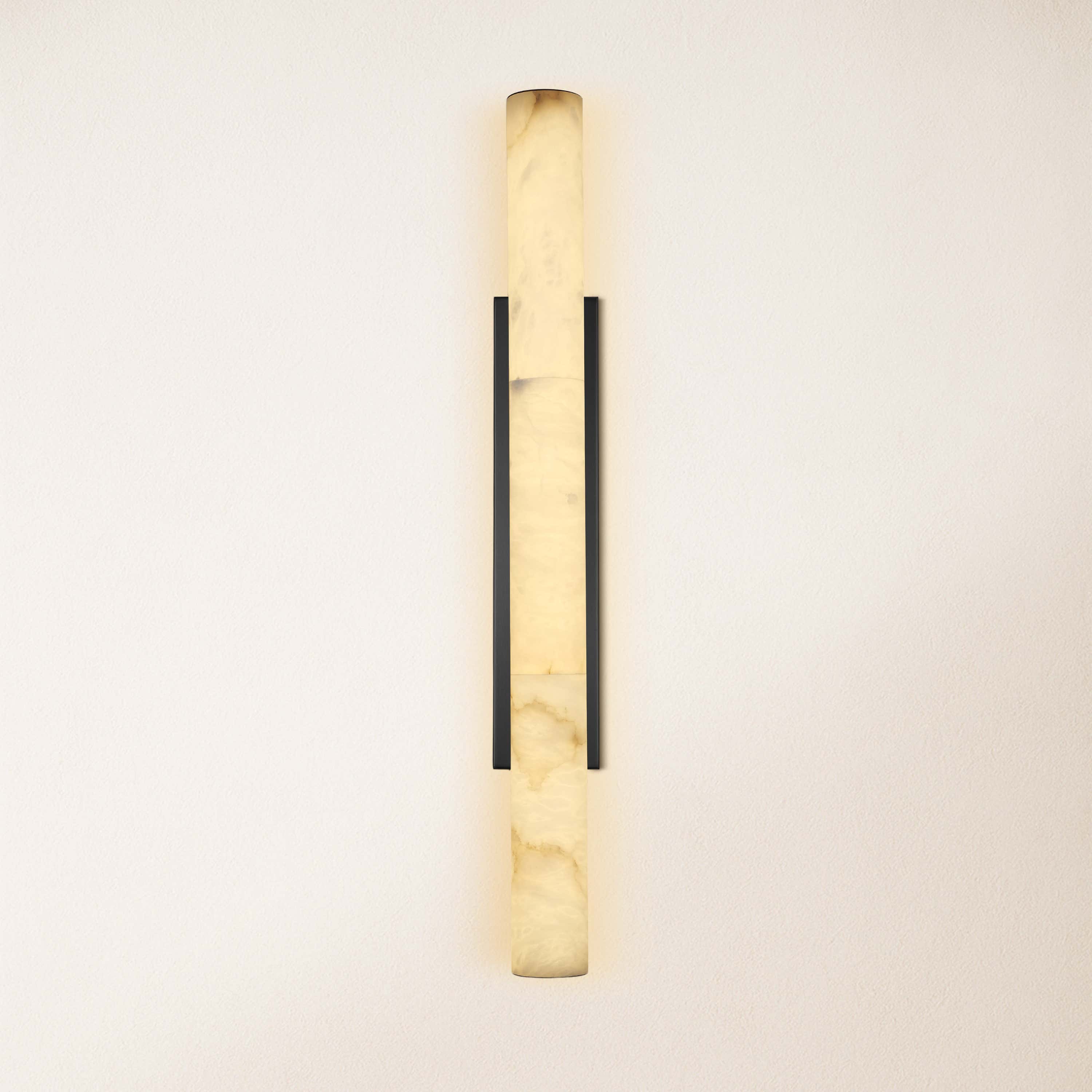 Sylvia Palladian Alabaster Wall Sconce 36"H