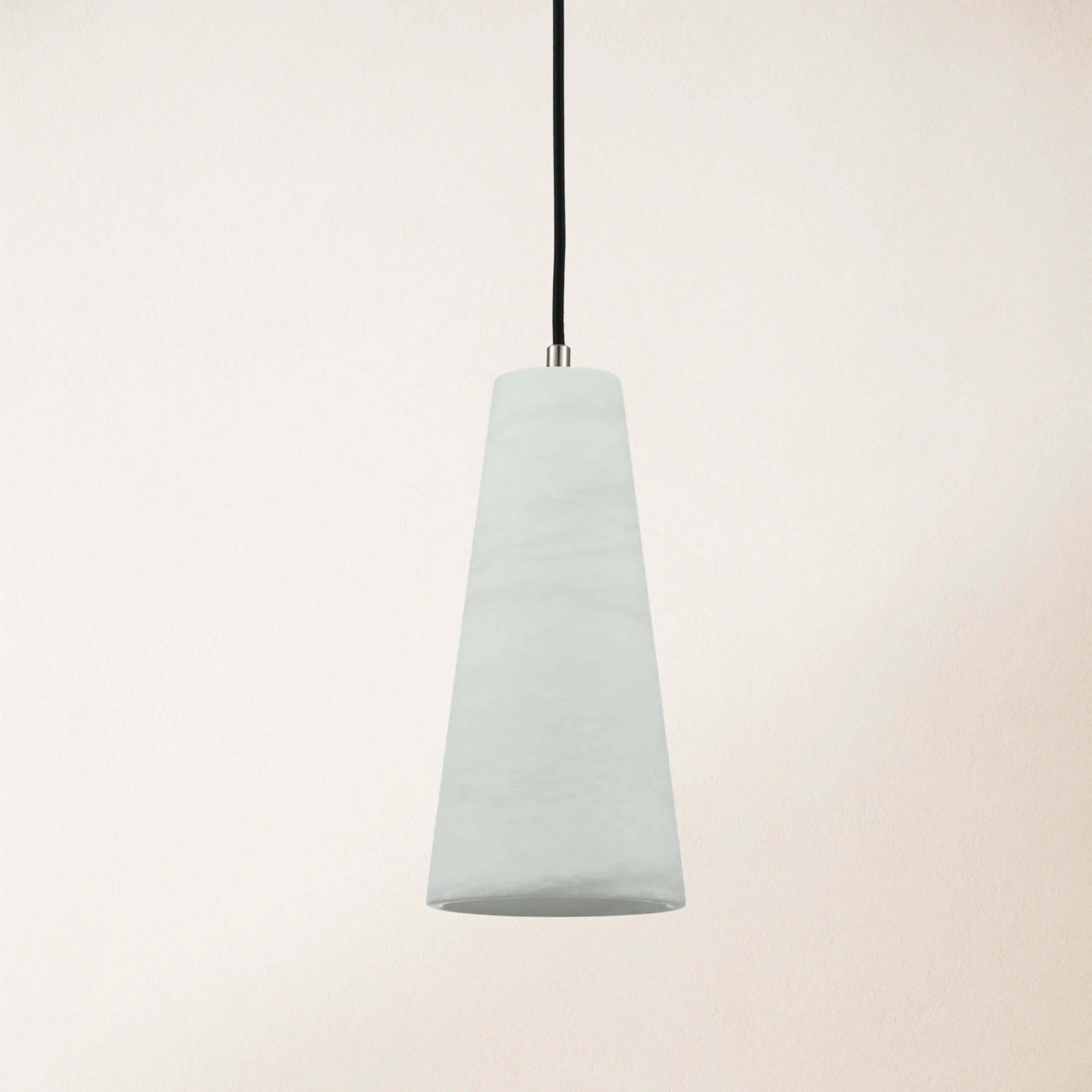 Capus Conical Alabaster Pendant 10''H