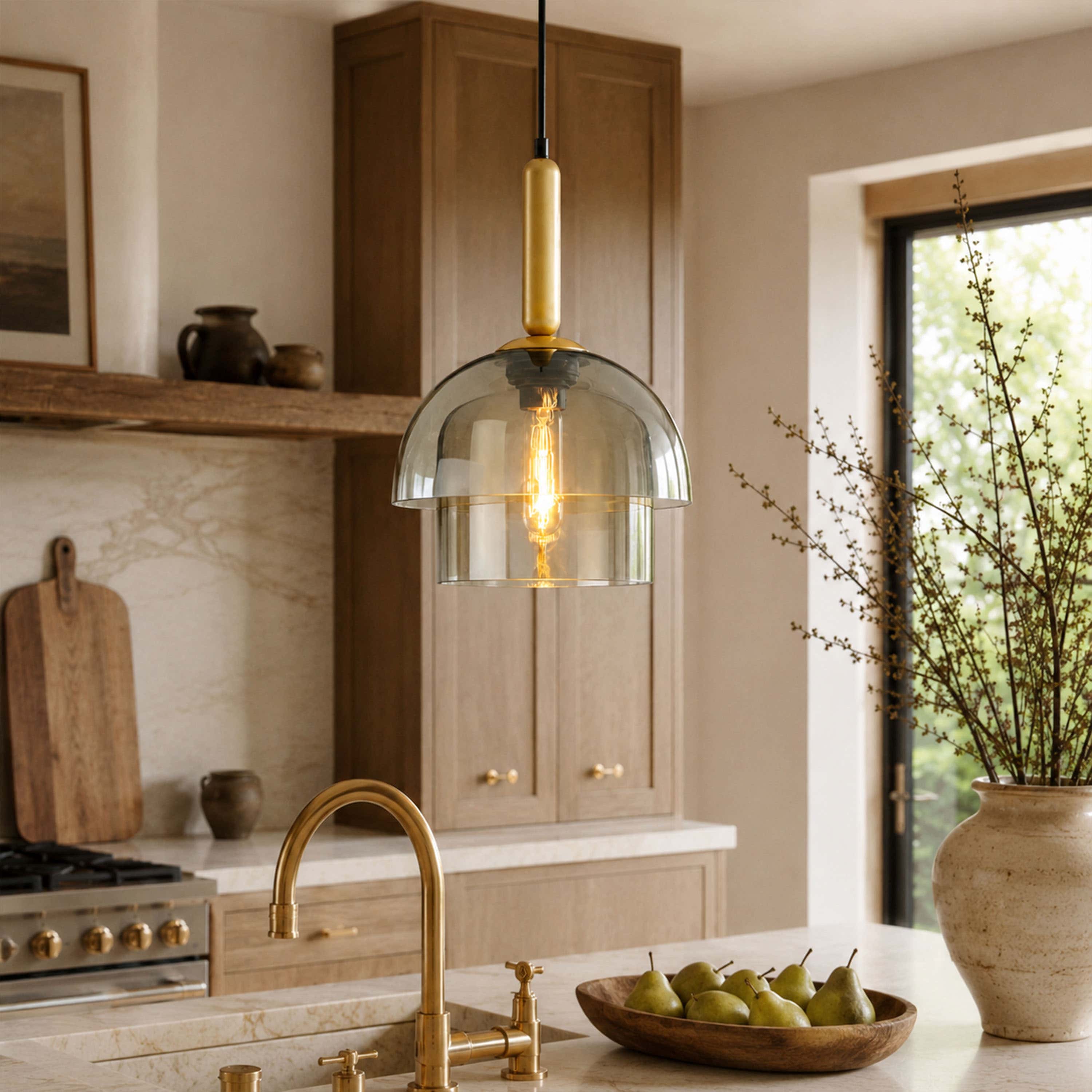 Velorien Glass Tiered Pendant Light