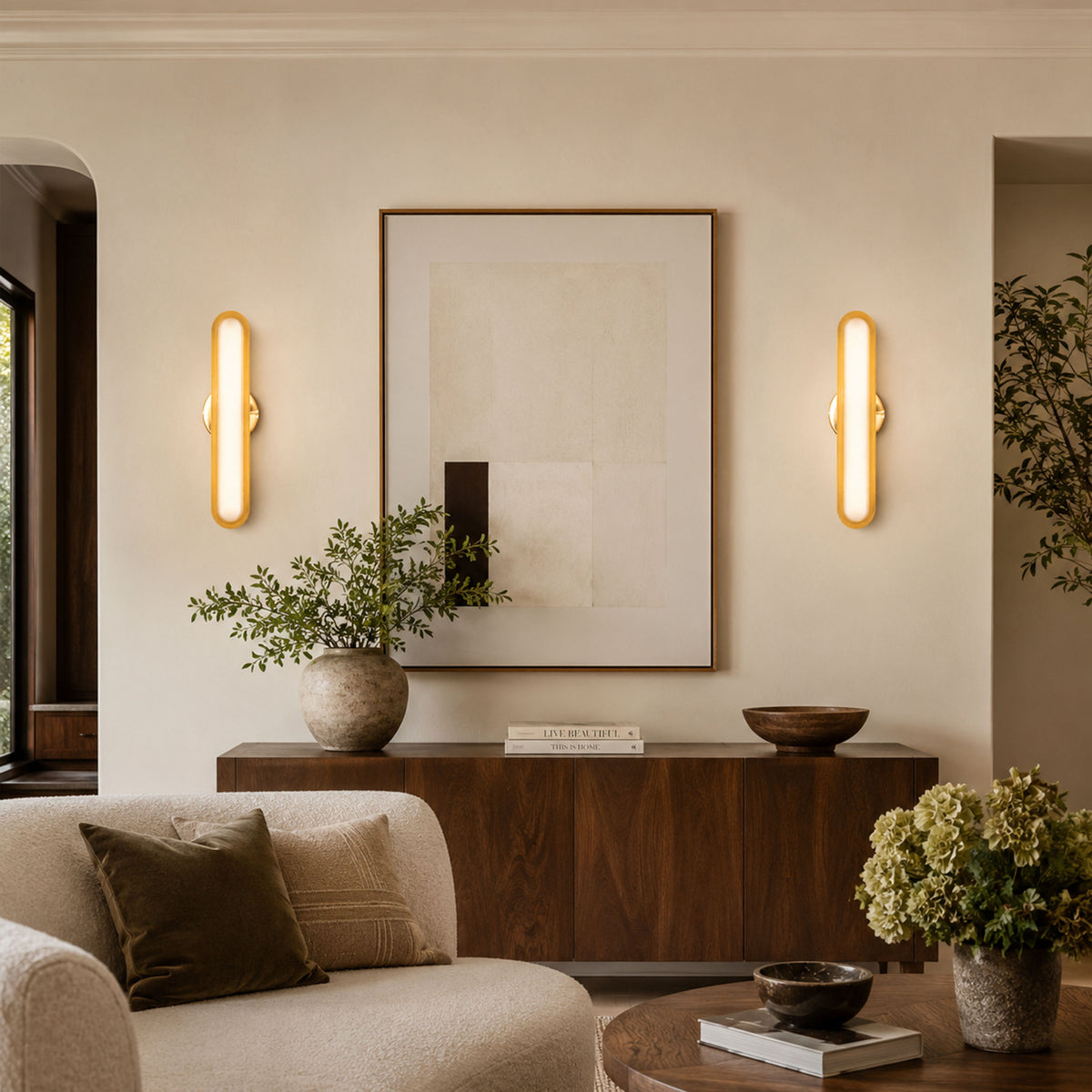 Ovida Glass Oval Wall Sconce