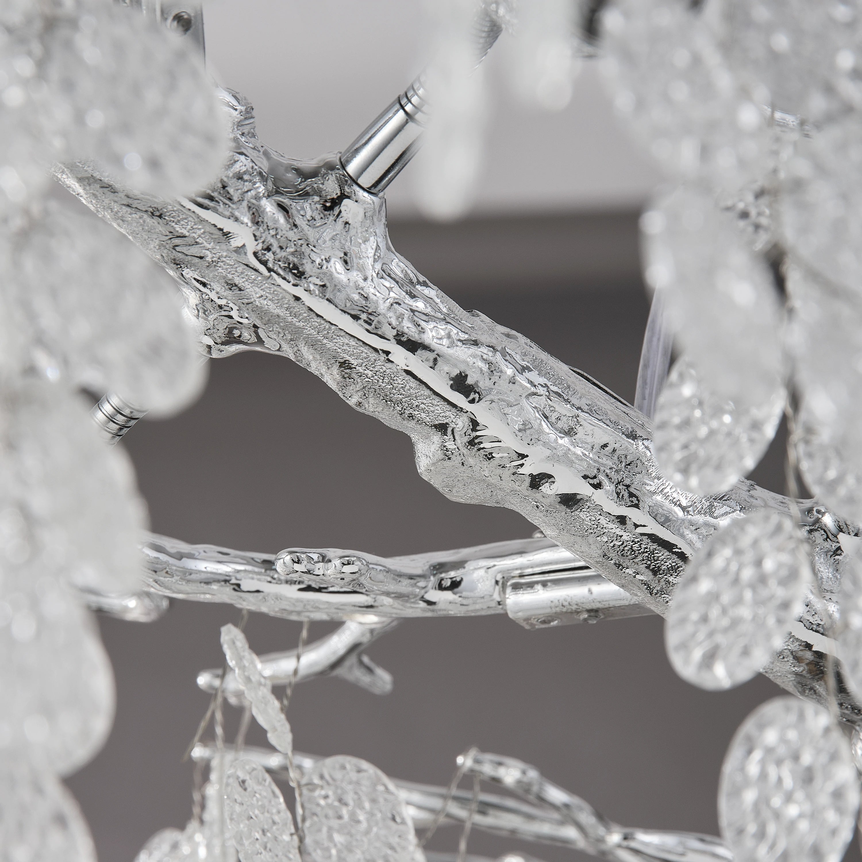 Shiro Noda Crystal Tree Branch Linear Chandelier 72"