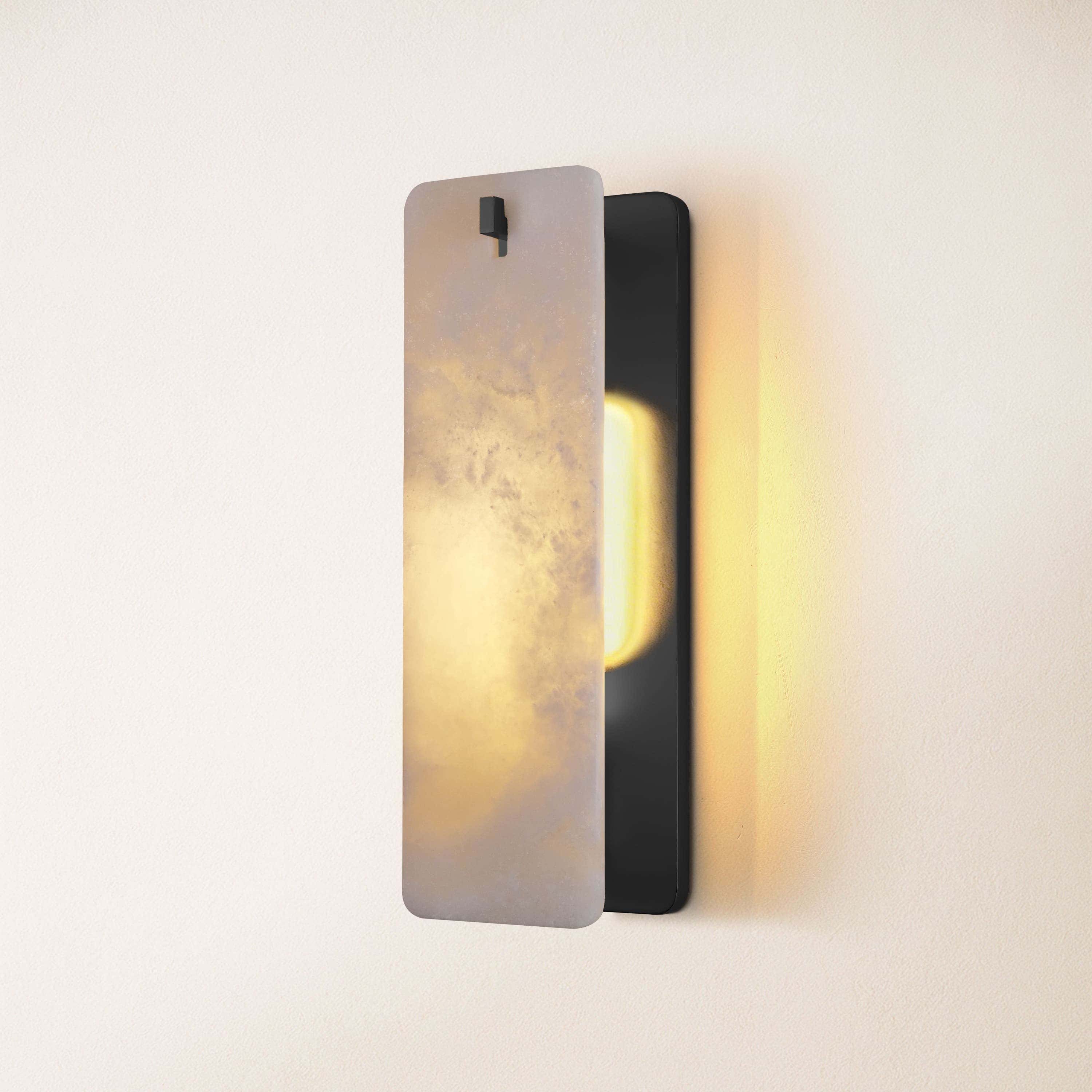 Lunara Alabaster Wall Sconce 16"H