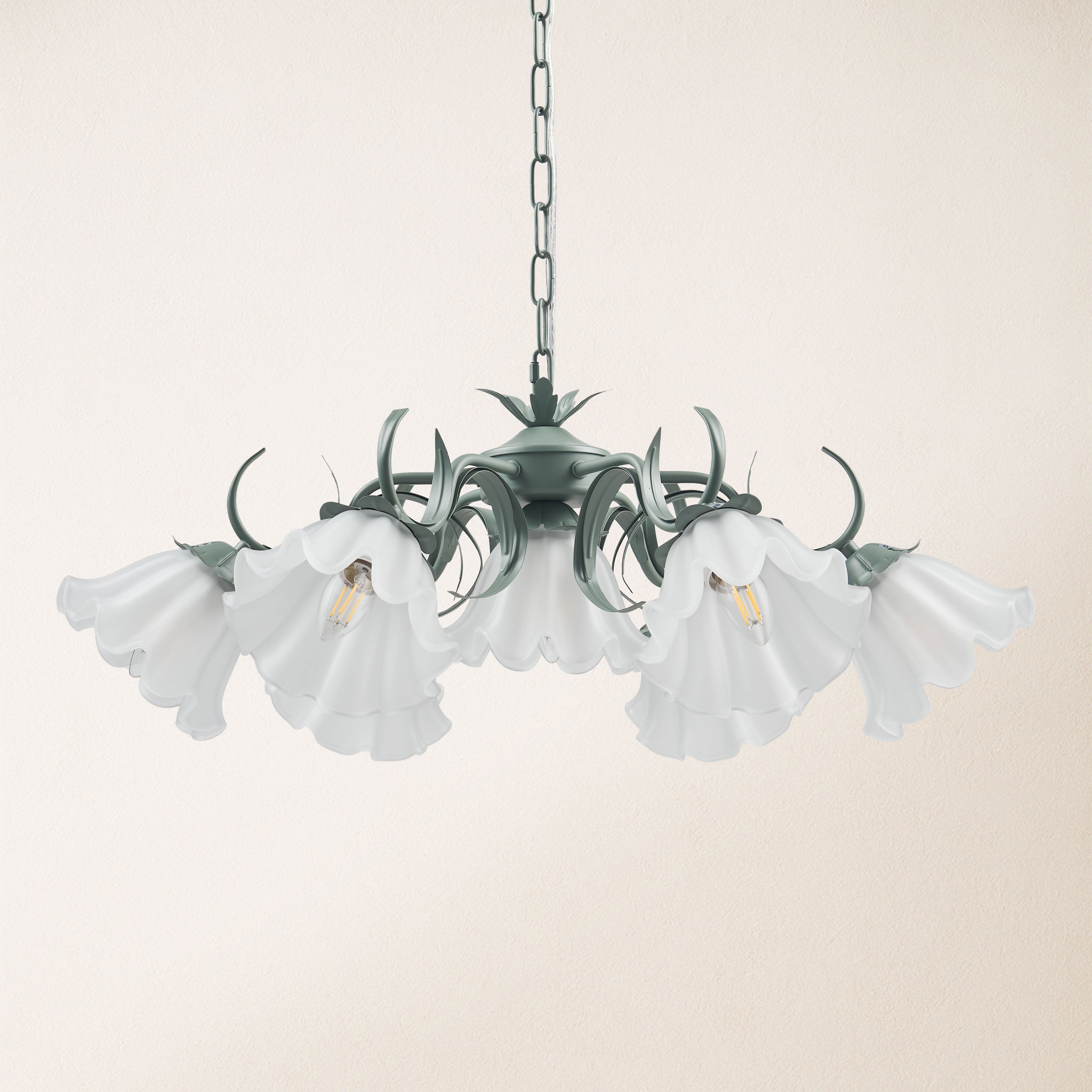 GlowMuse Crystal Round Chandelier 27"