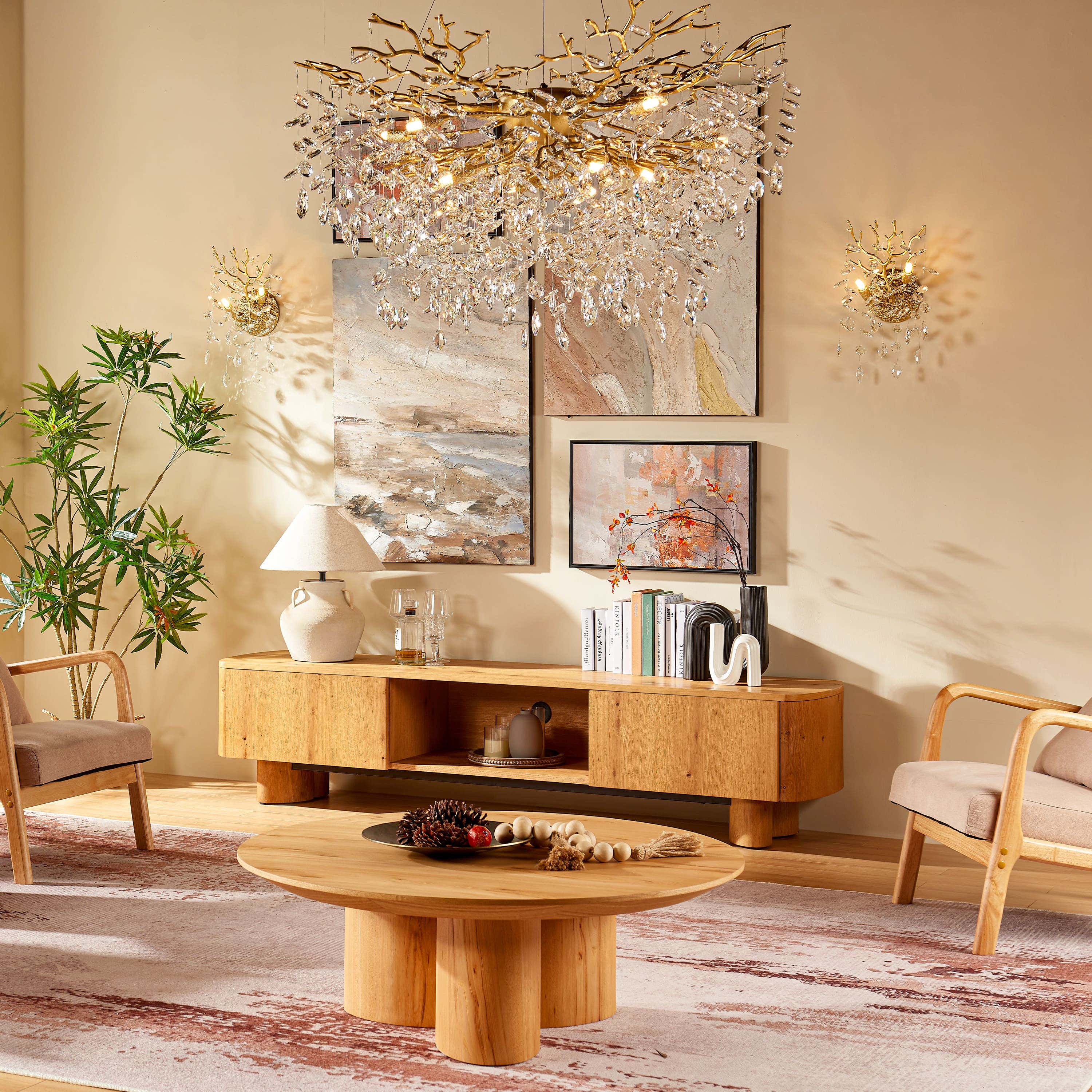 Frostleaf Crystal Branch Wall Sconce 10"H