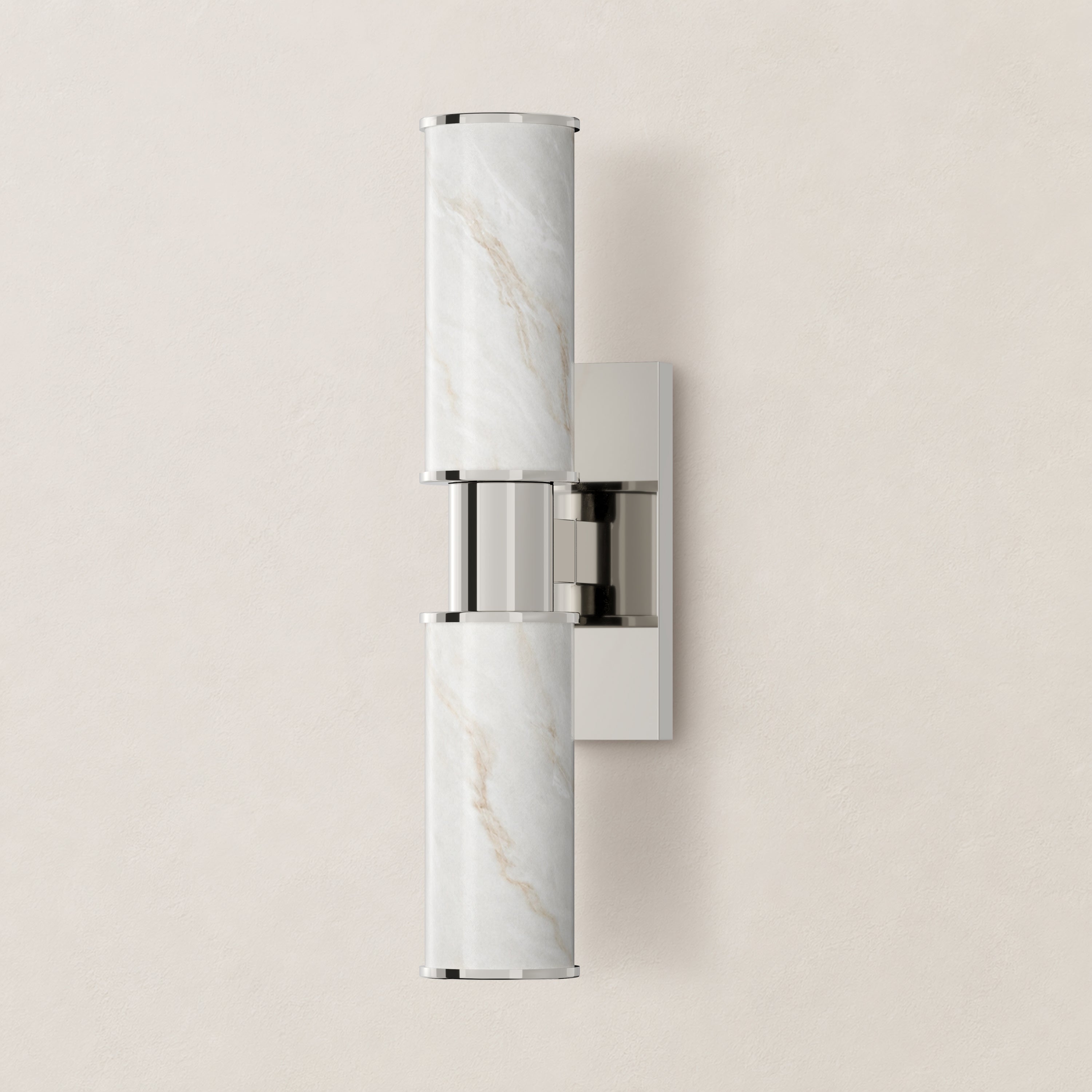 Nuvarelle Resin Double Cylinder Wall Sconce 15.8" 22"H