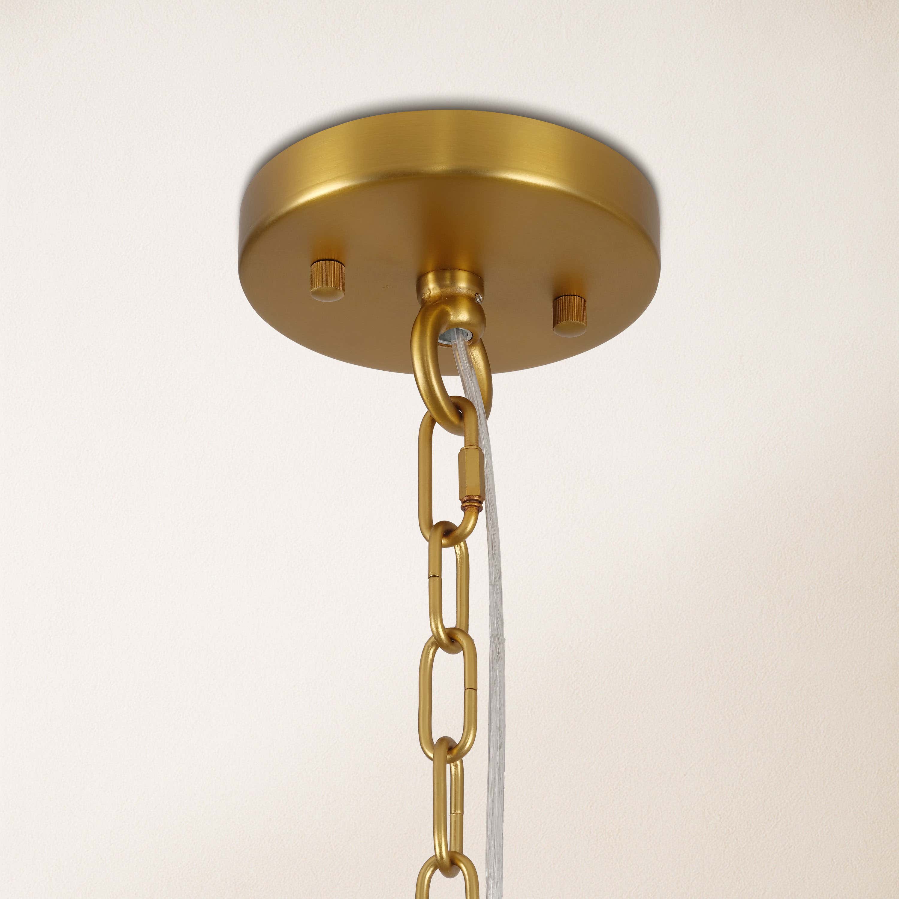 Ondalia Tiered Glass Round Chandelier 24"D