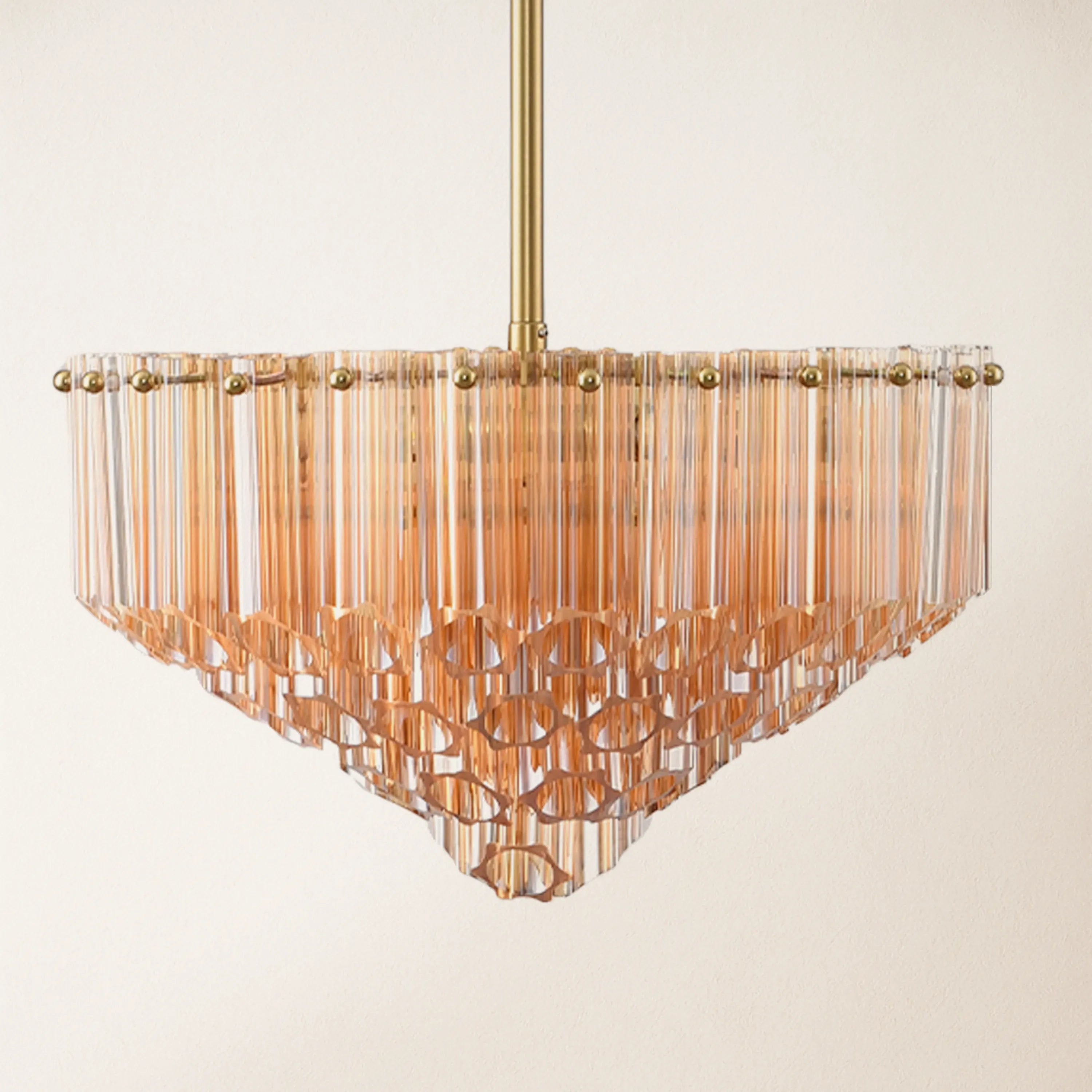 Ethereal Crystal Radiance Round Chandelier 14"D