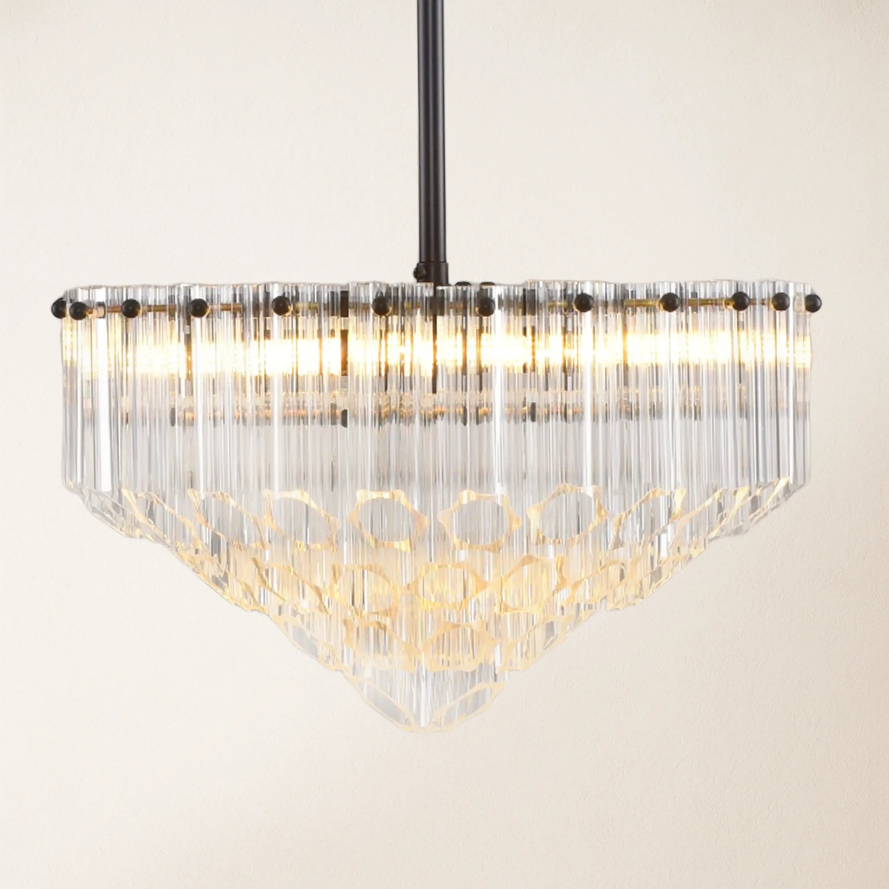 Ethereal Crystal Radiance Round Chandelier 14"D