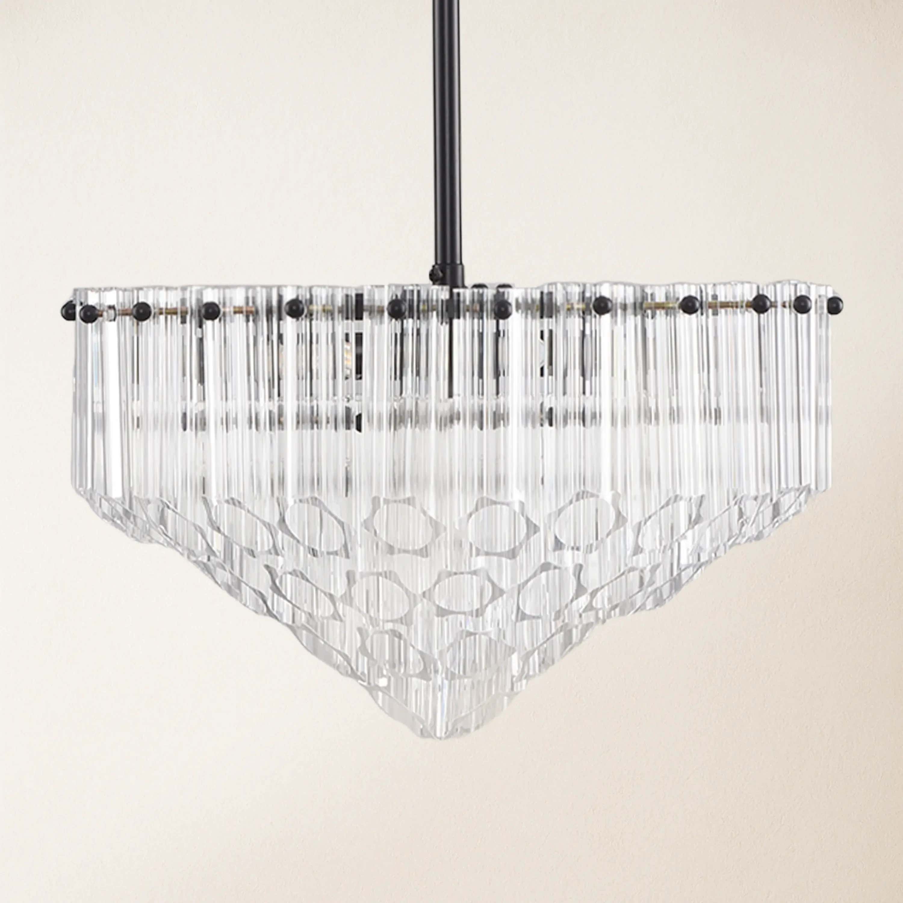 Ethereal Crystal Radiance Round Chandelier 14"D