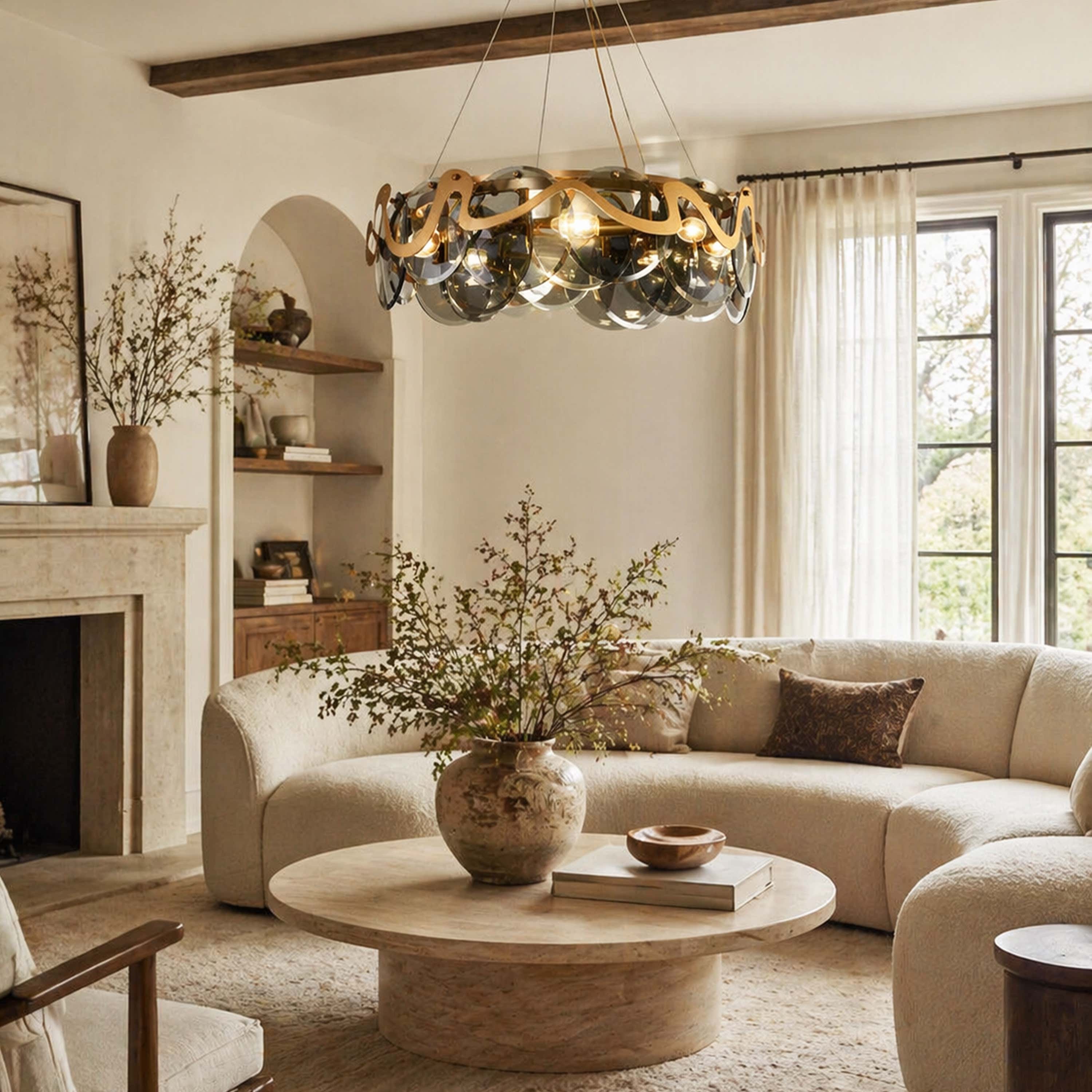 Avenor Ambient Glass Round Chandelier