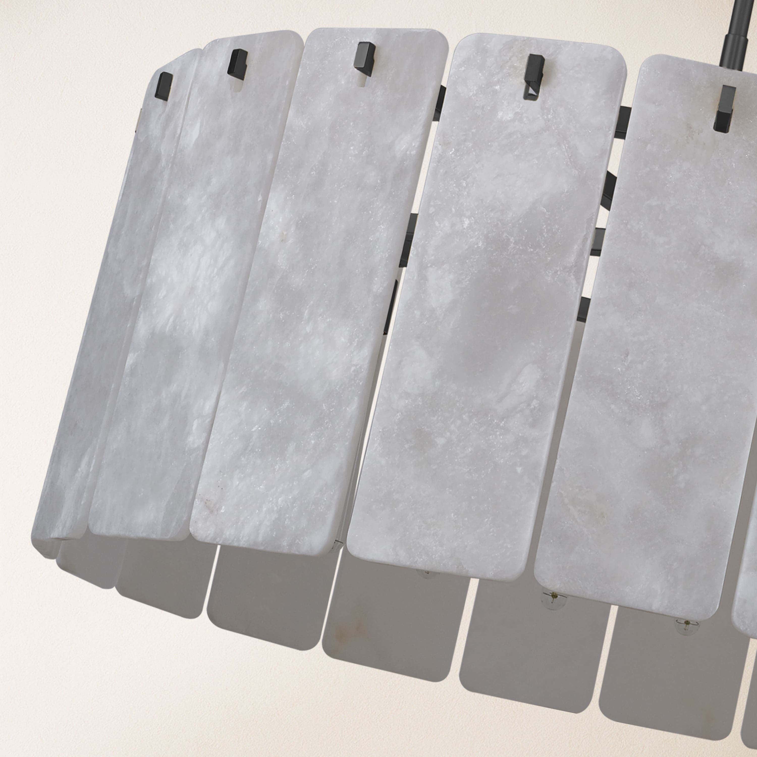 Lunara Alabaster Round Chandelier 36"W