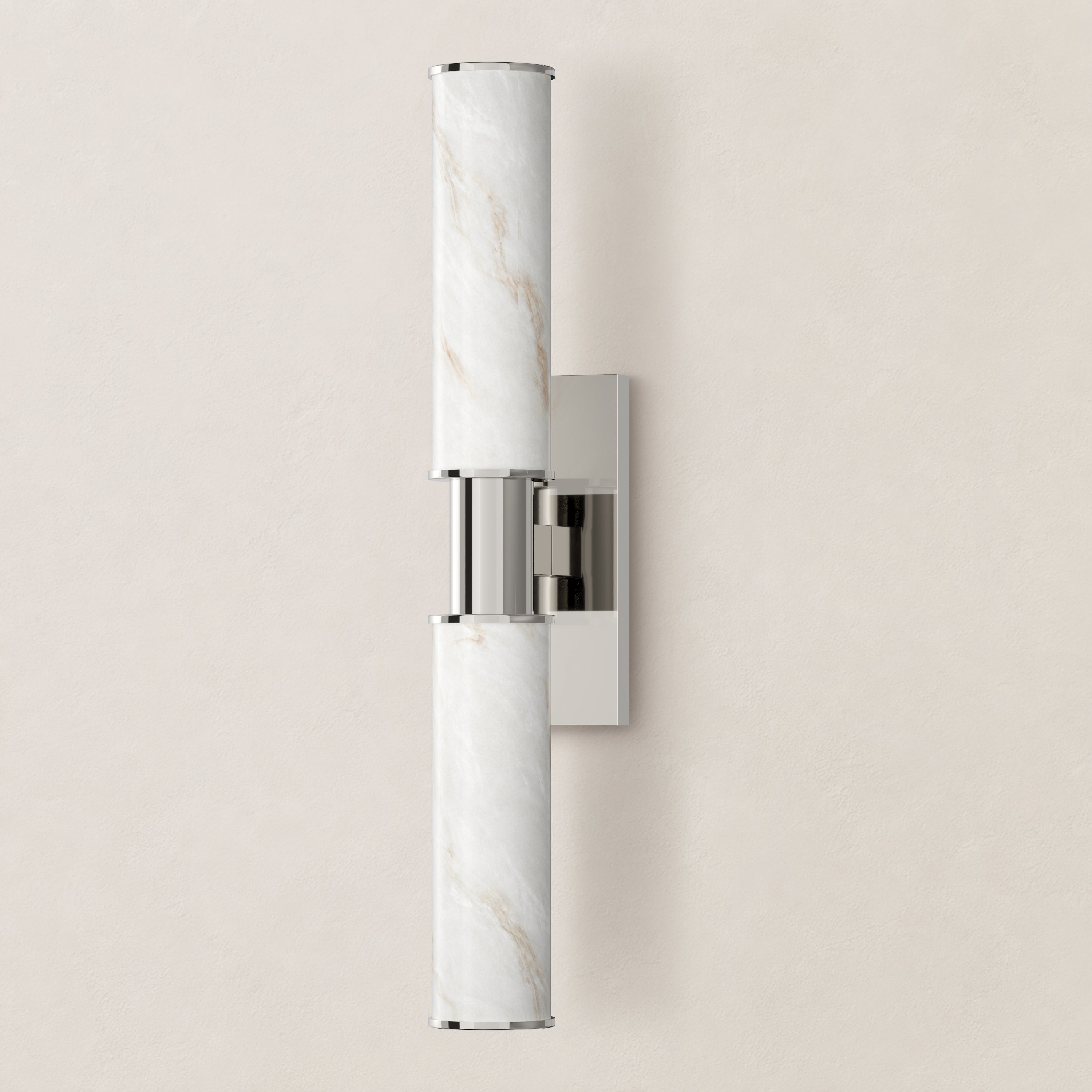 Nuvarelle Resin Double Cylinder Wall Sconce 15.8" 22"H