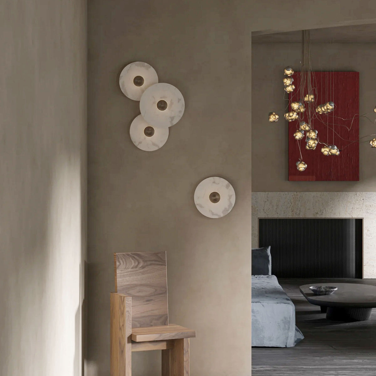 Miles Alabaster Wall Sconce 10"D