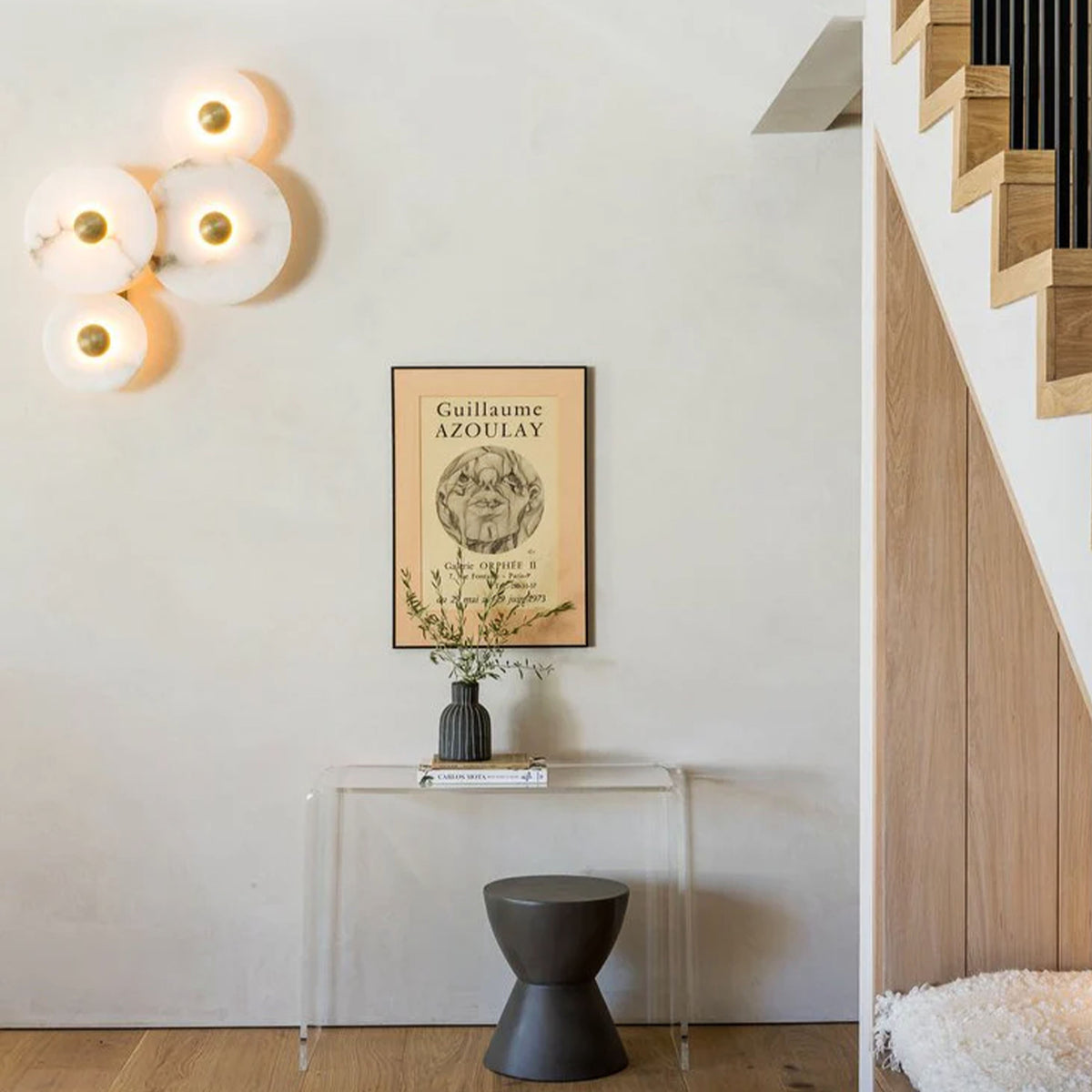 Miles Alabaster Wall Sconce 10"D