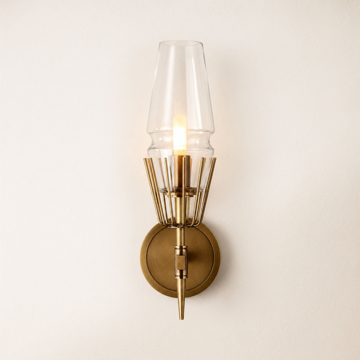 Astoria Glass 2 Light Wall Sconce