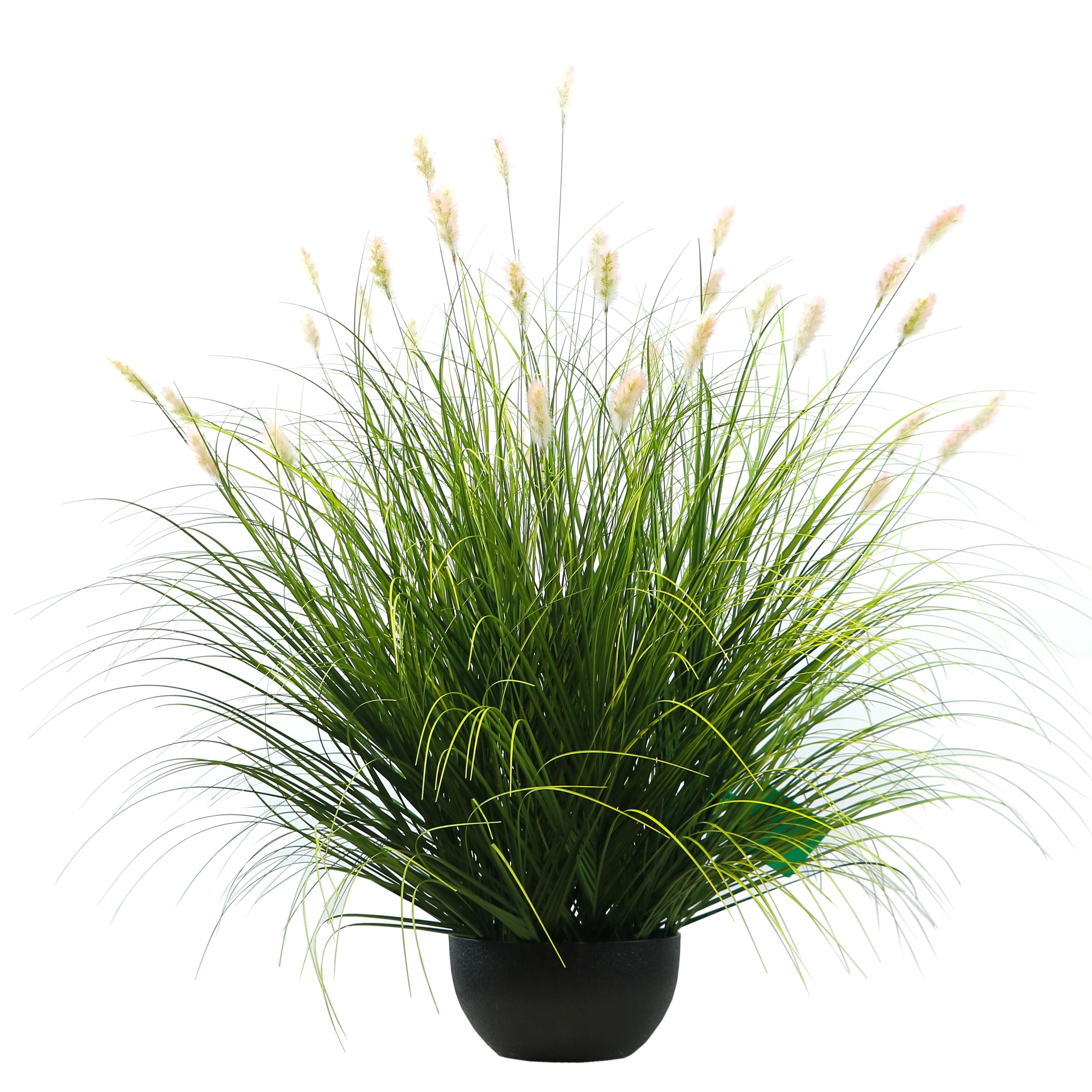 Artificial 36-Head Caterpillar with Curved-Straight Onion Grass Bonsai 43"H