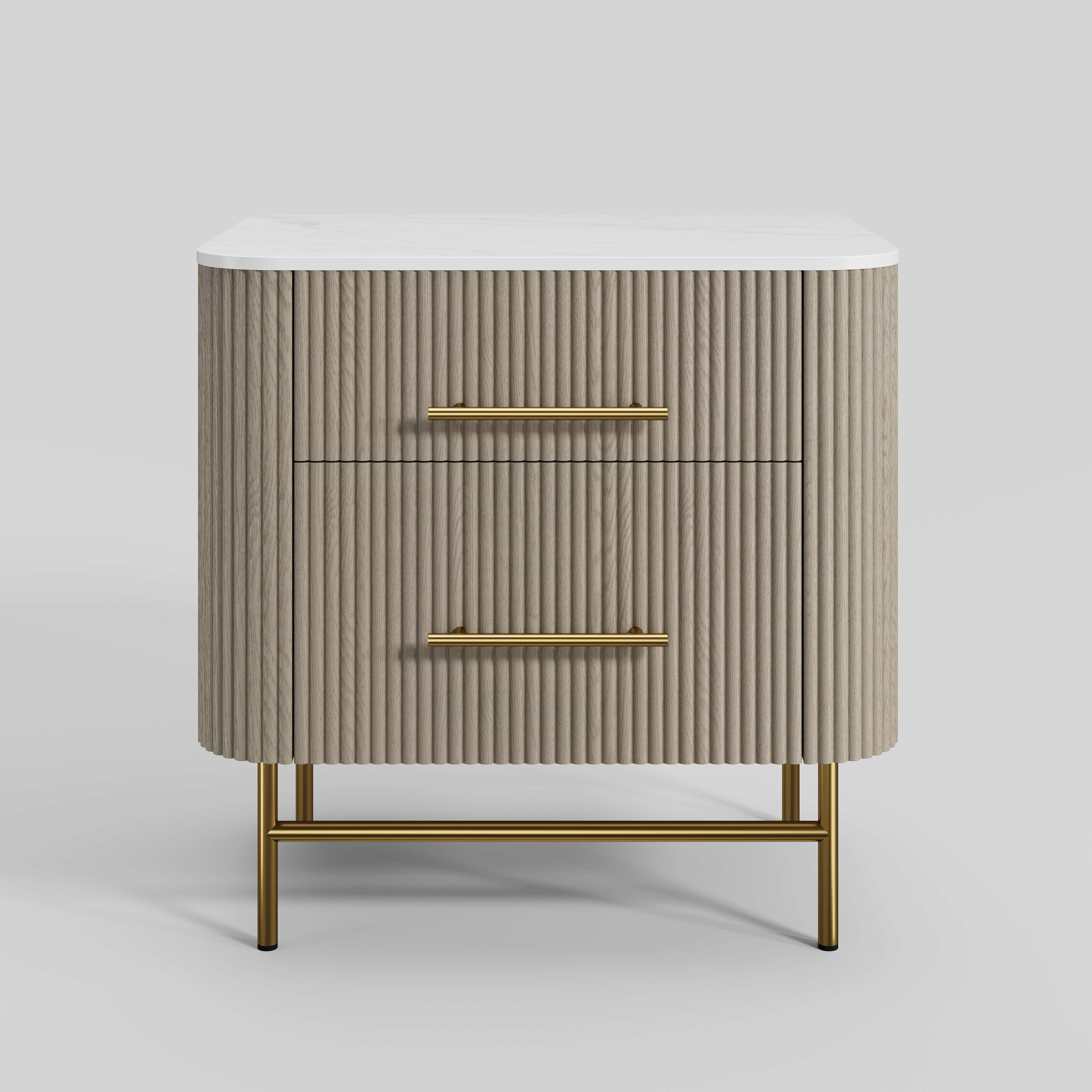 Ewan Sintered Stone Nightstand 26"W
