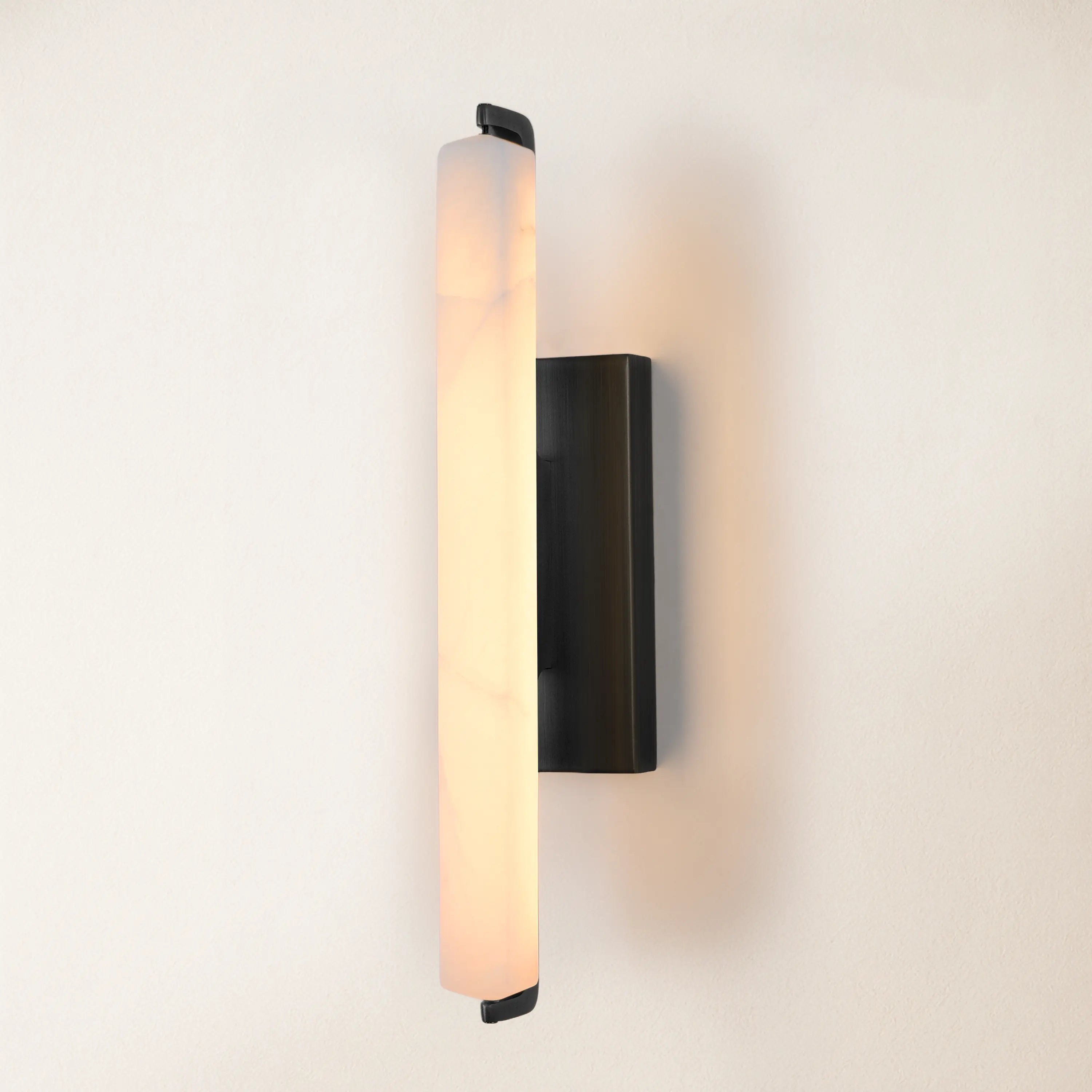 Clara Glow Alabaster Single Wall Sconce 19"H