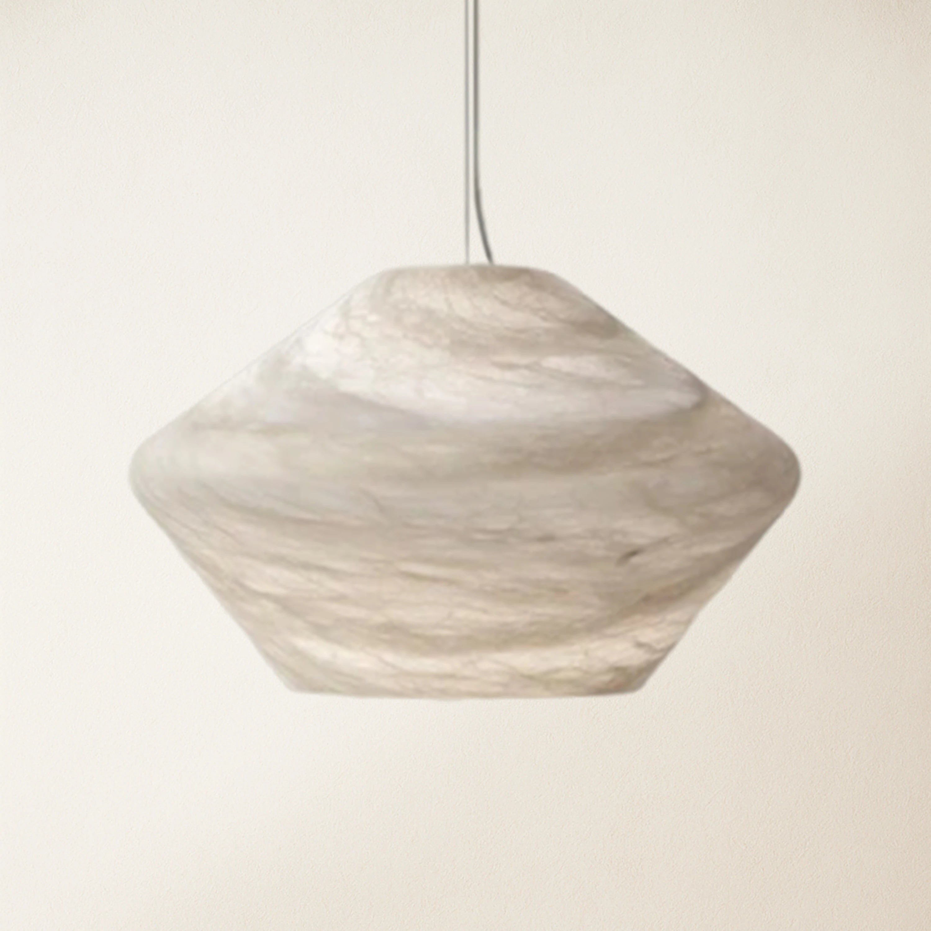 Dadaly Alabaster Popular Small Art Pendant Light 10"W