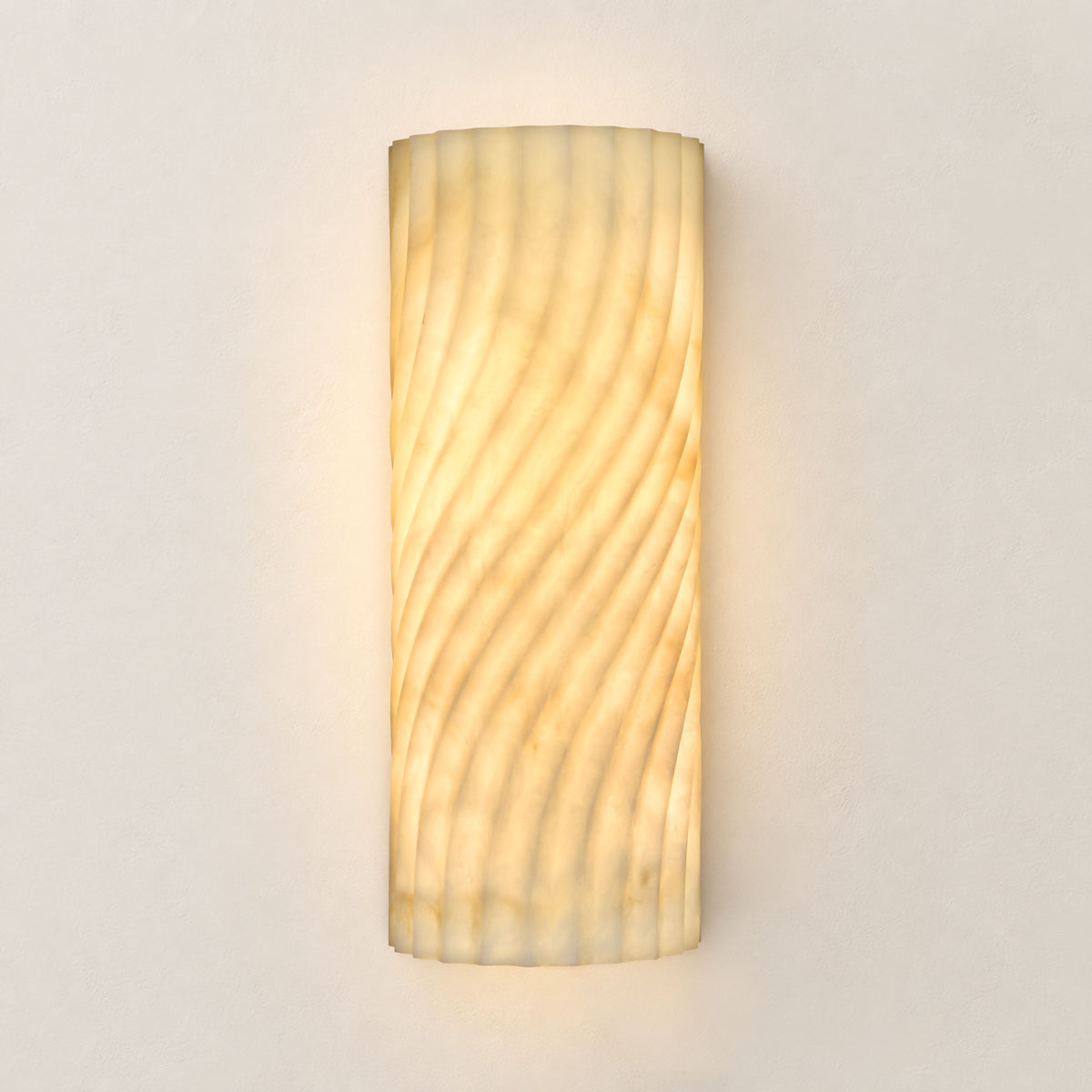 Serelle Resin Rippled Wall Sconce 15"H