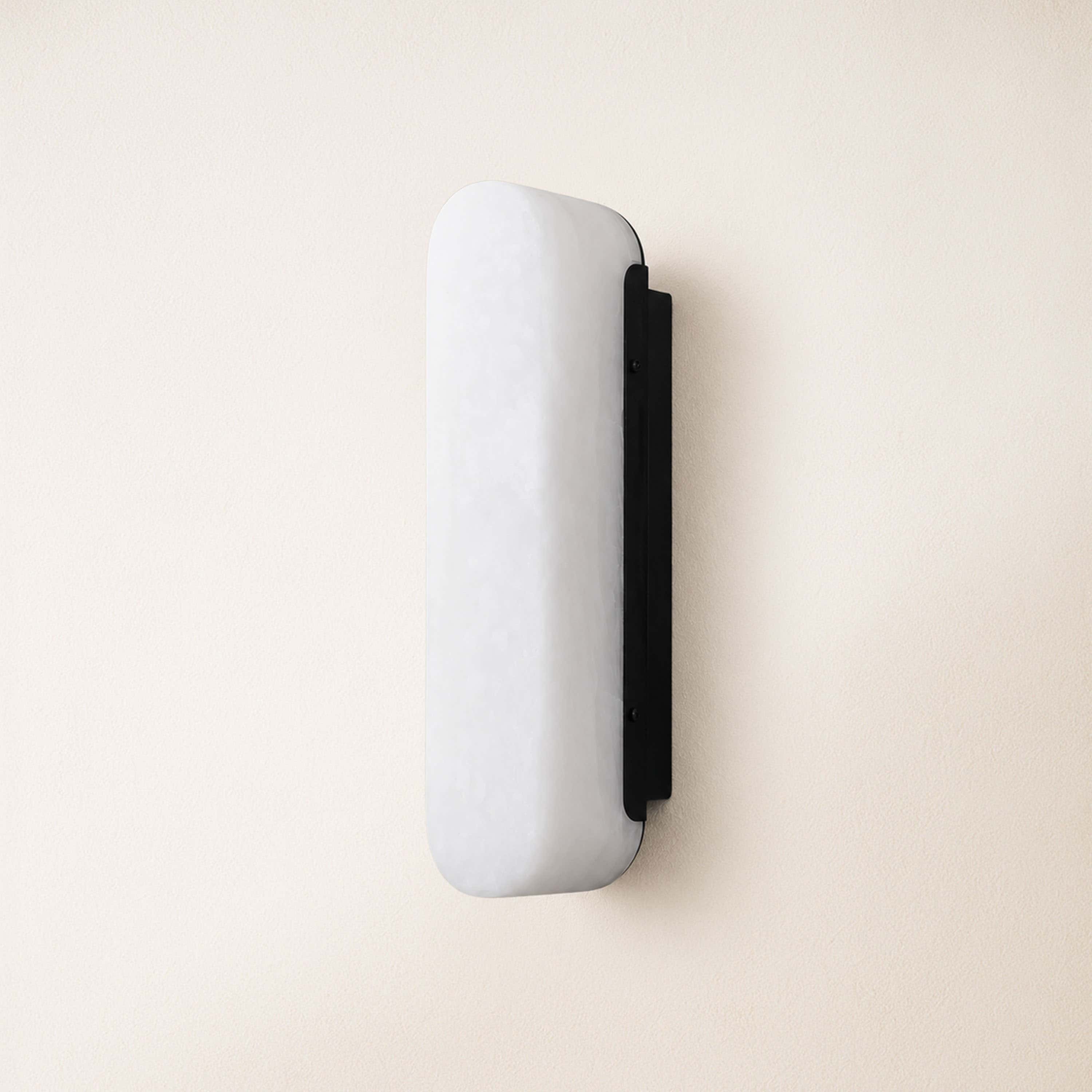Valora Alabaster Capsule Wall Sconce