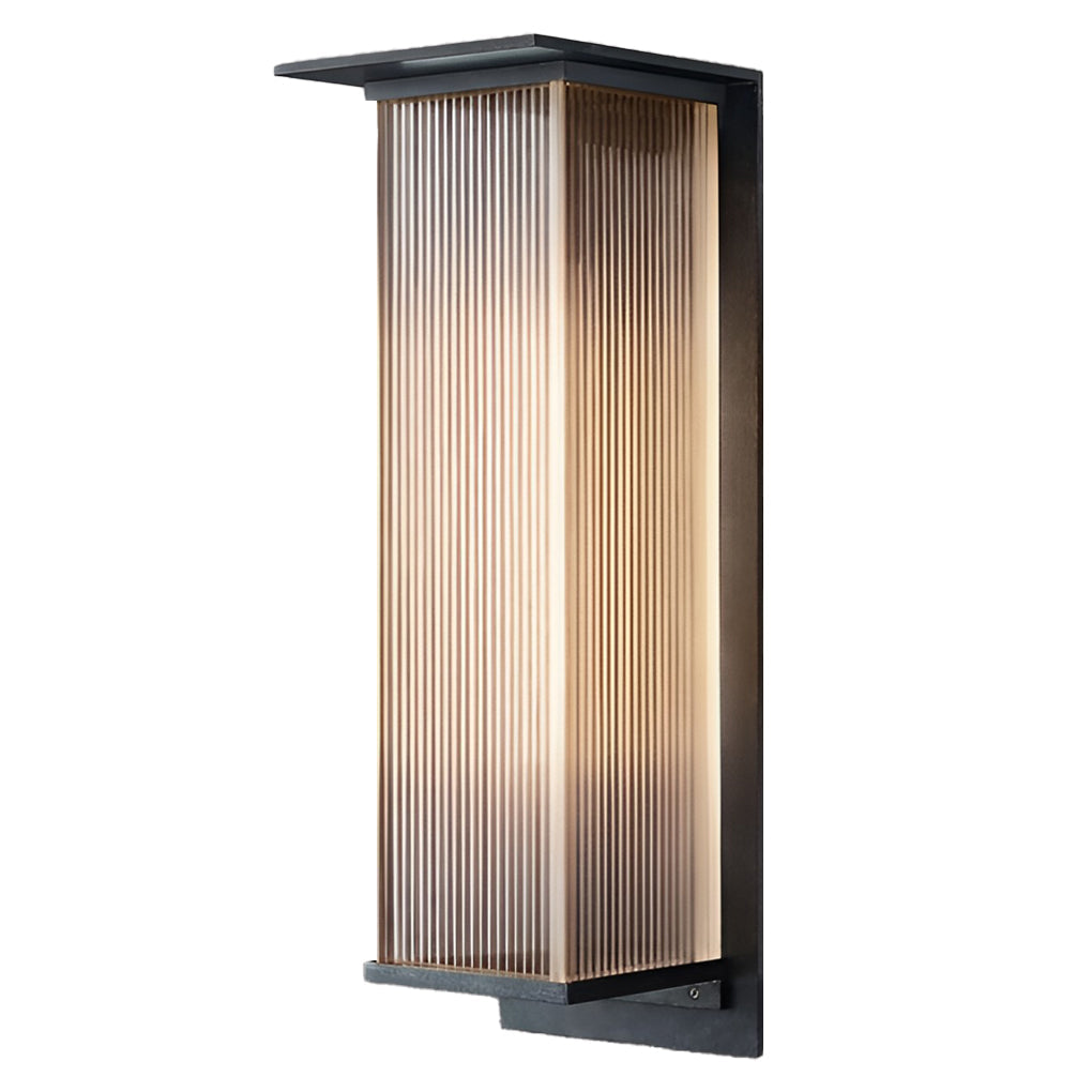 Cyclumena Rectangular Solar Outdoor Wall Light