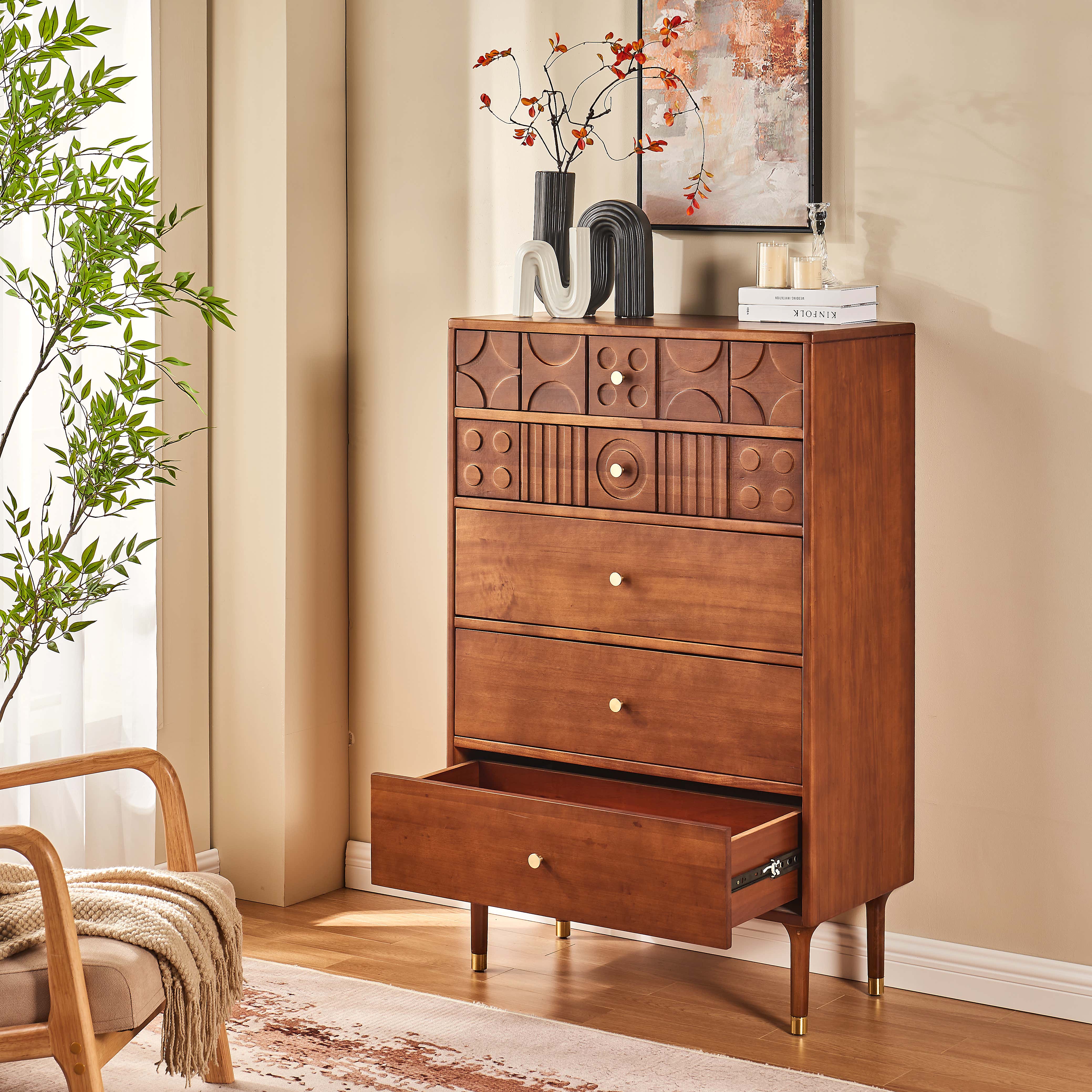 Rive Gauche Poplar Solidwood Drawer 31"W