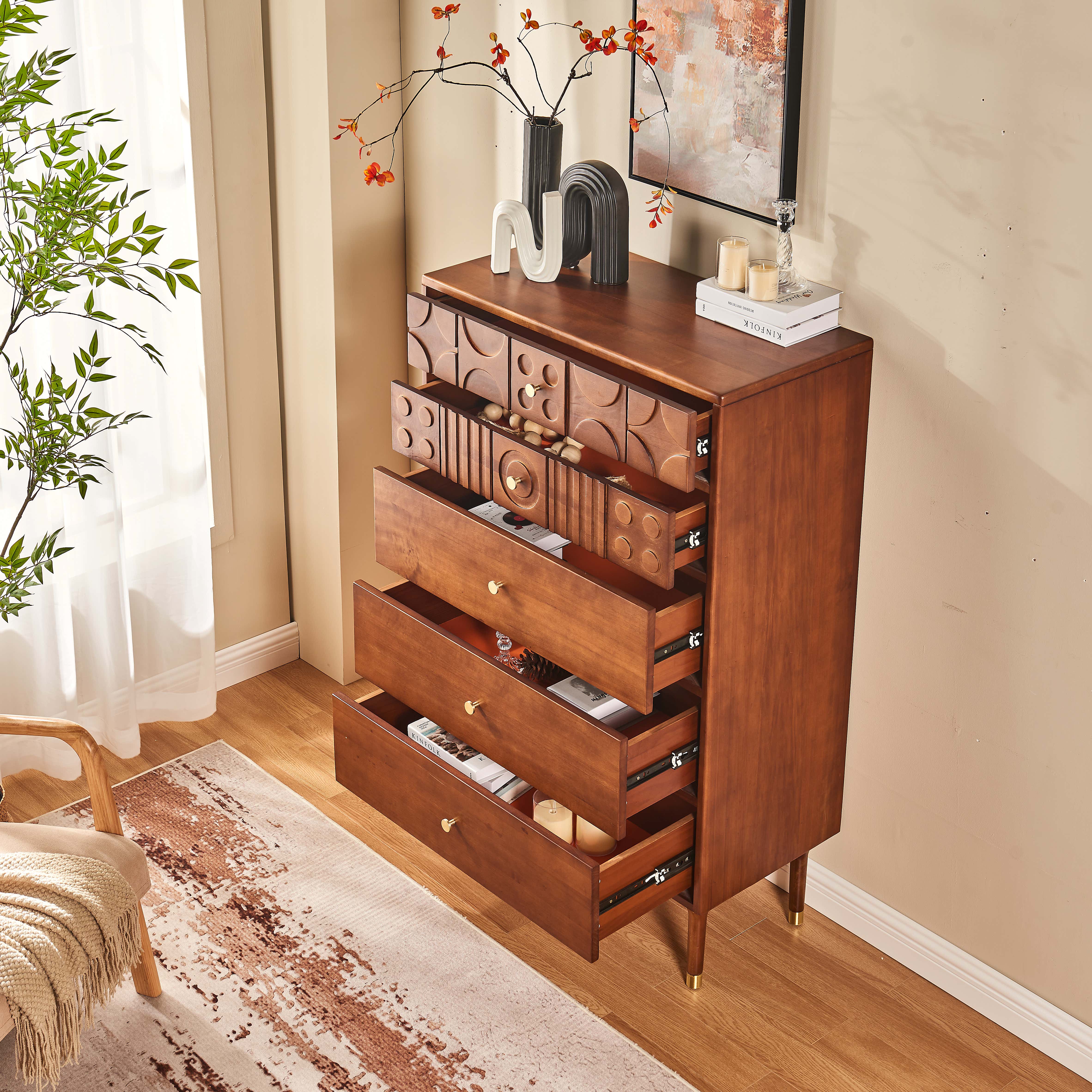 Rive Gauche Poplar Solidwood Drawer 31"W