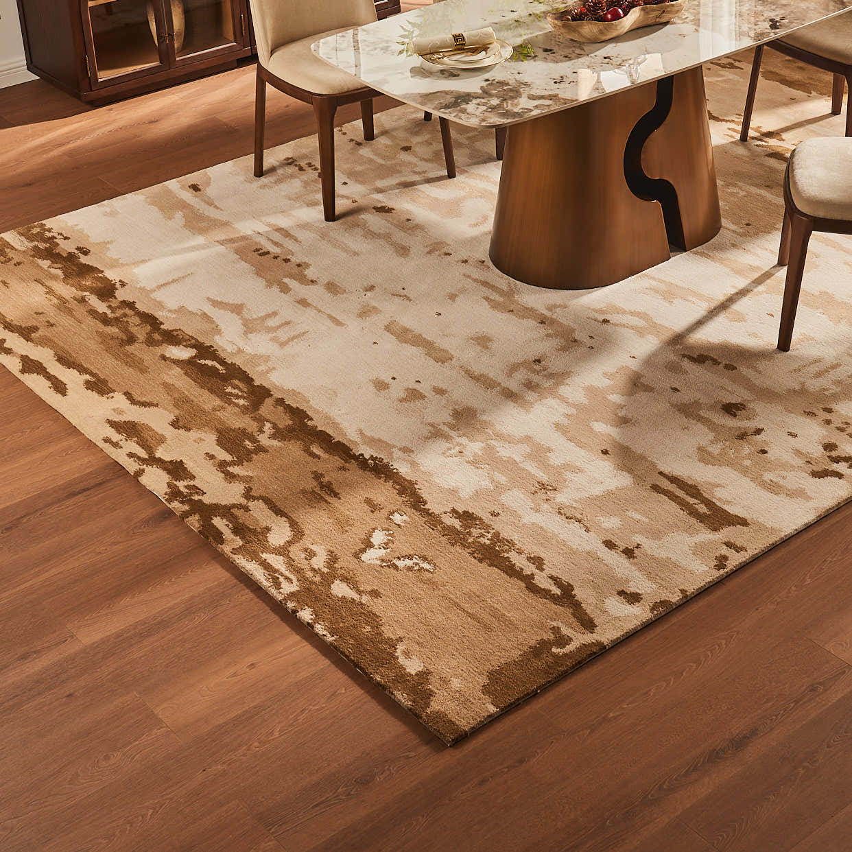 Aurelian Relief Wool-Blend Rug