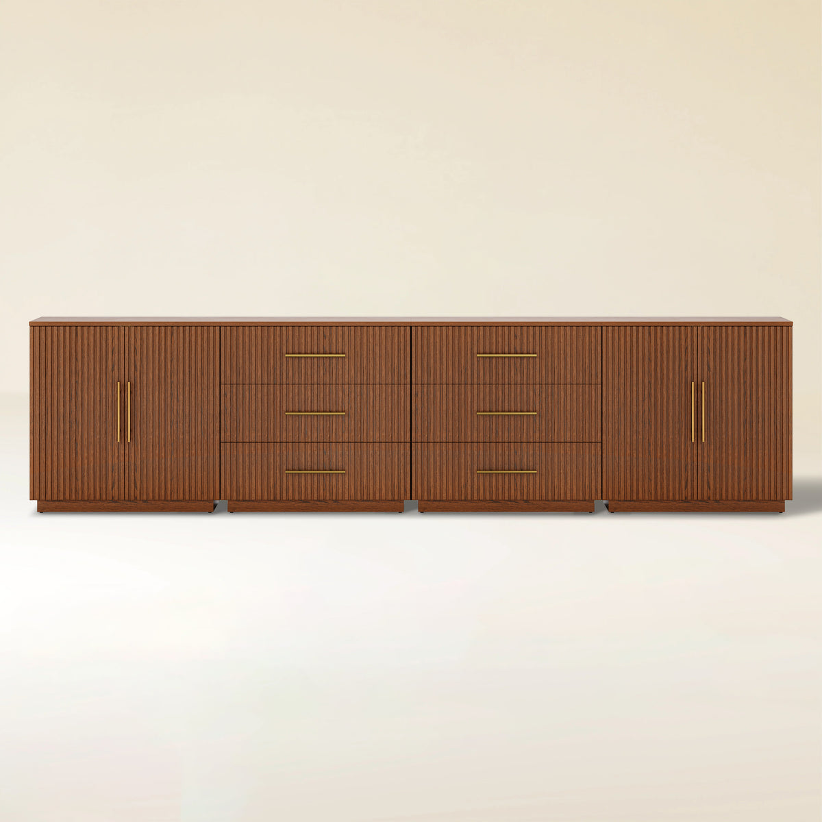 Holt Oak Modular Media Console (Set of 4)