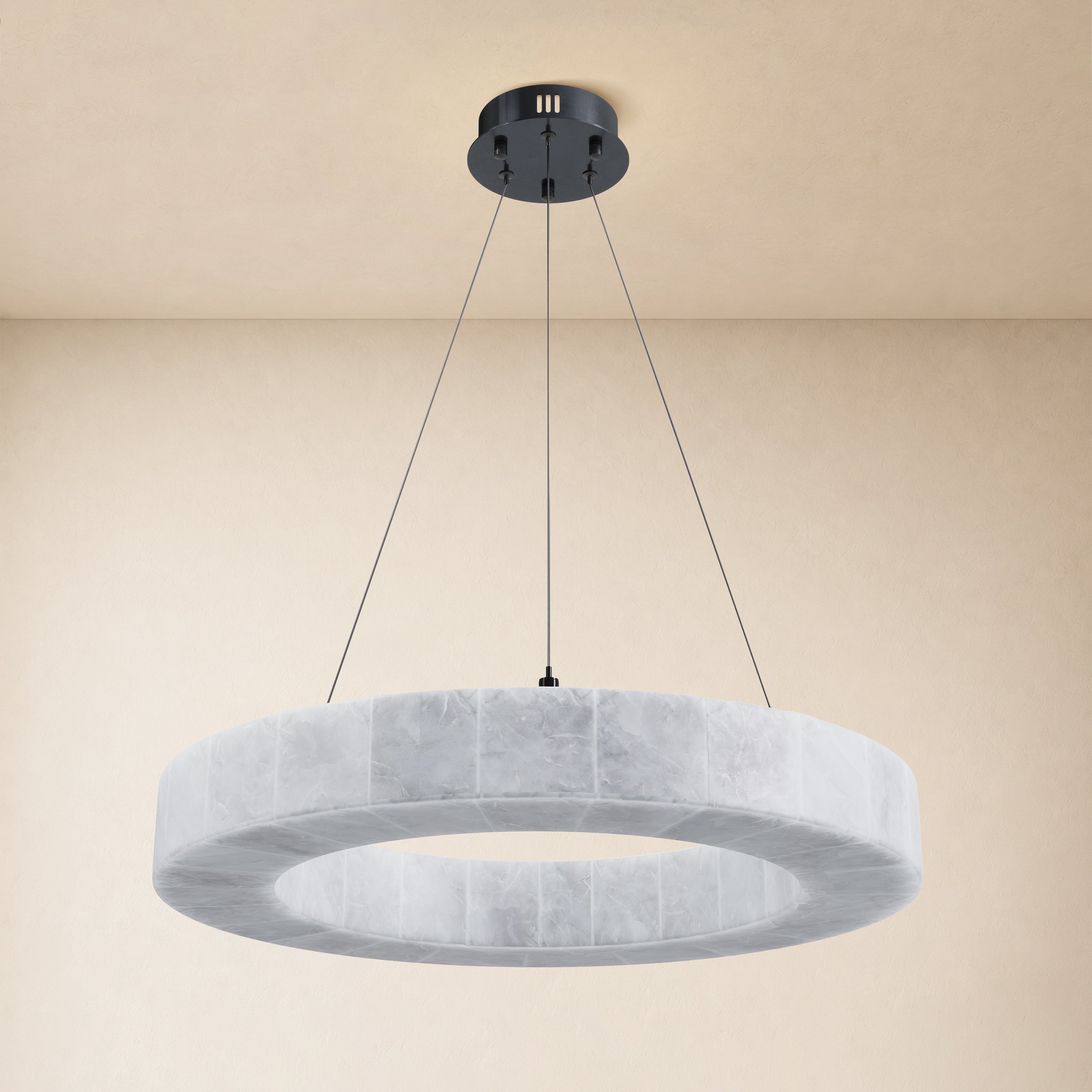 Soluna Alabaster Custom Round Chandelier