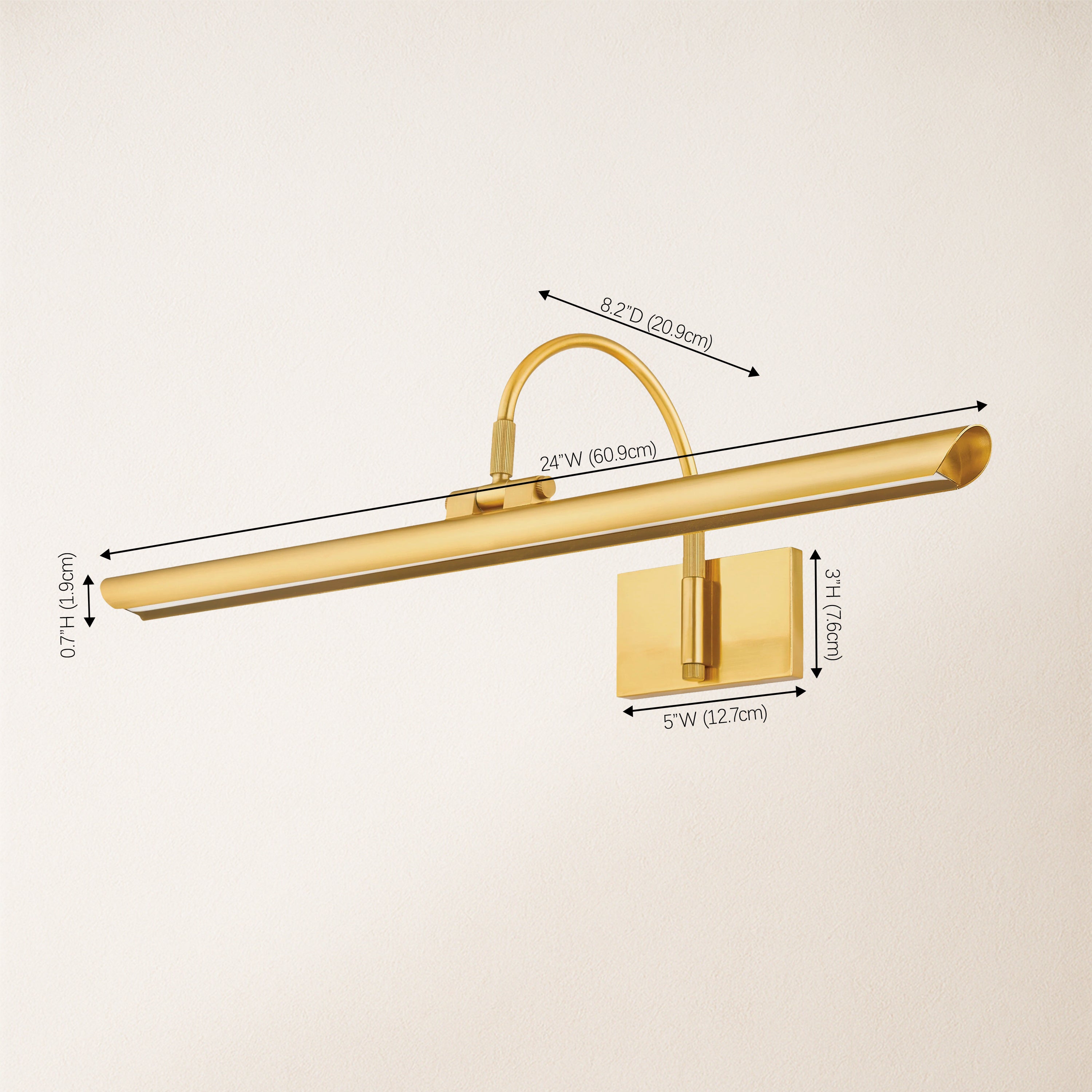 Aiden Large LED Picture Light 24" W