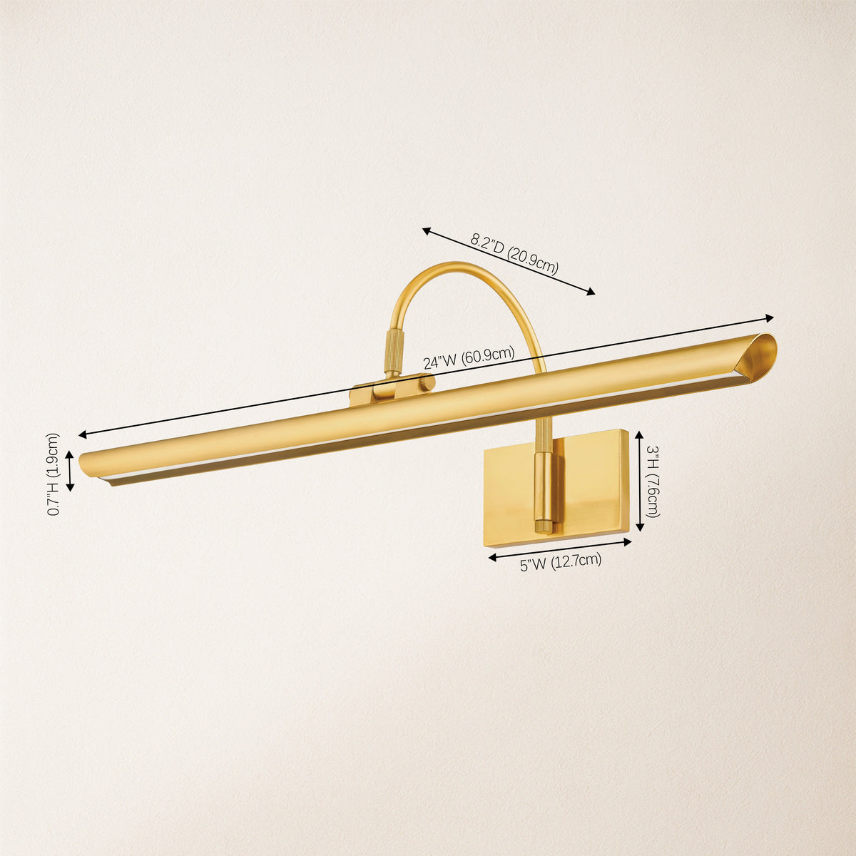 Aiden Large LED Picture Light 24" W