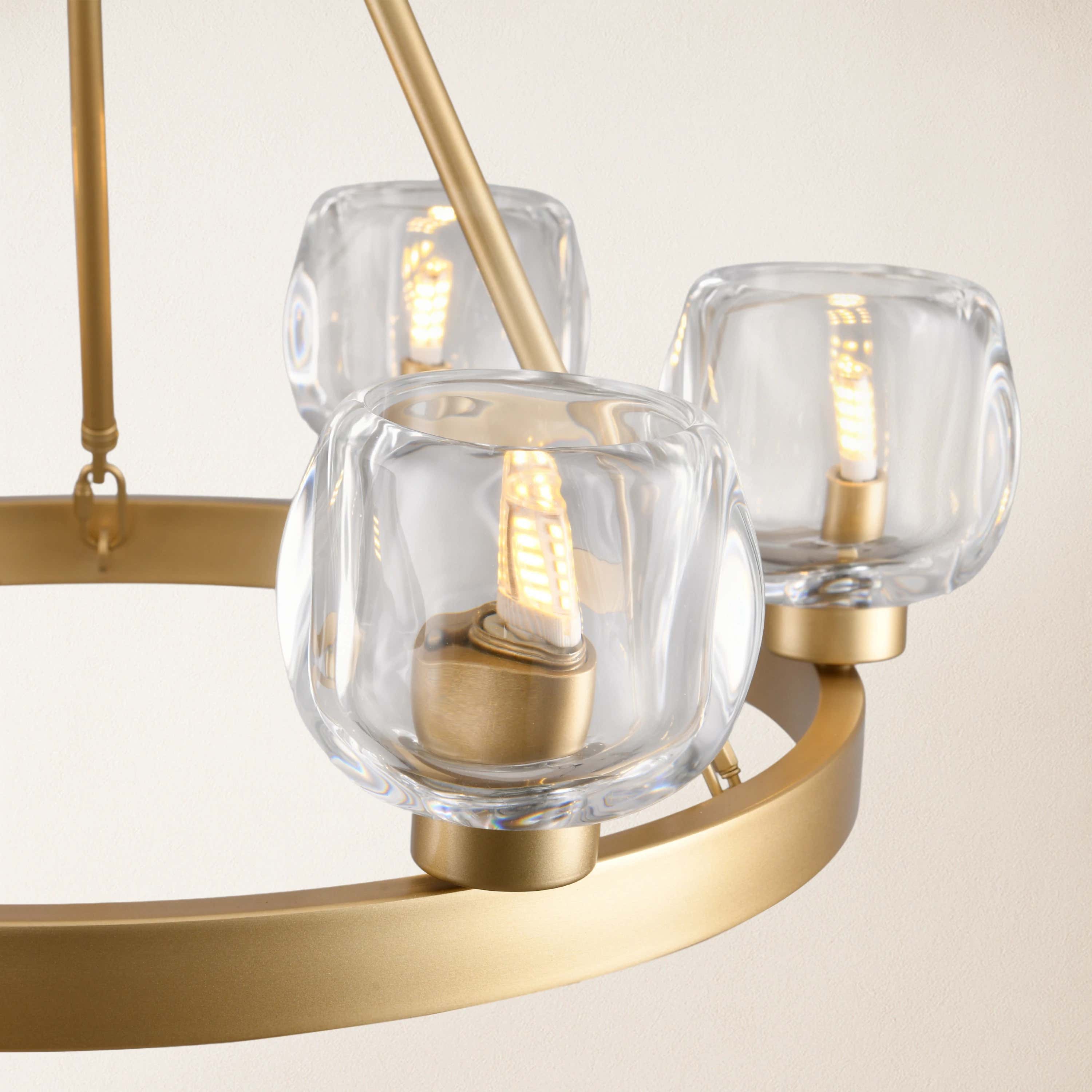 Vellum Round Chandelier 24"D