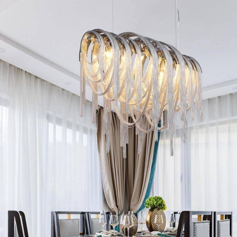 Teresa Cadena Chain Tassel Dining Room Chandelier