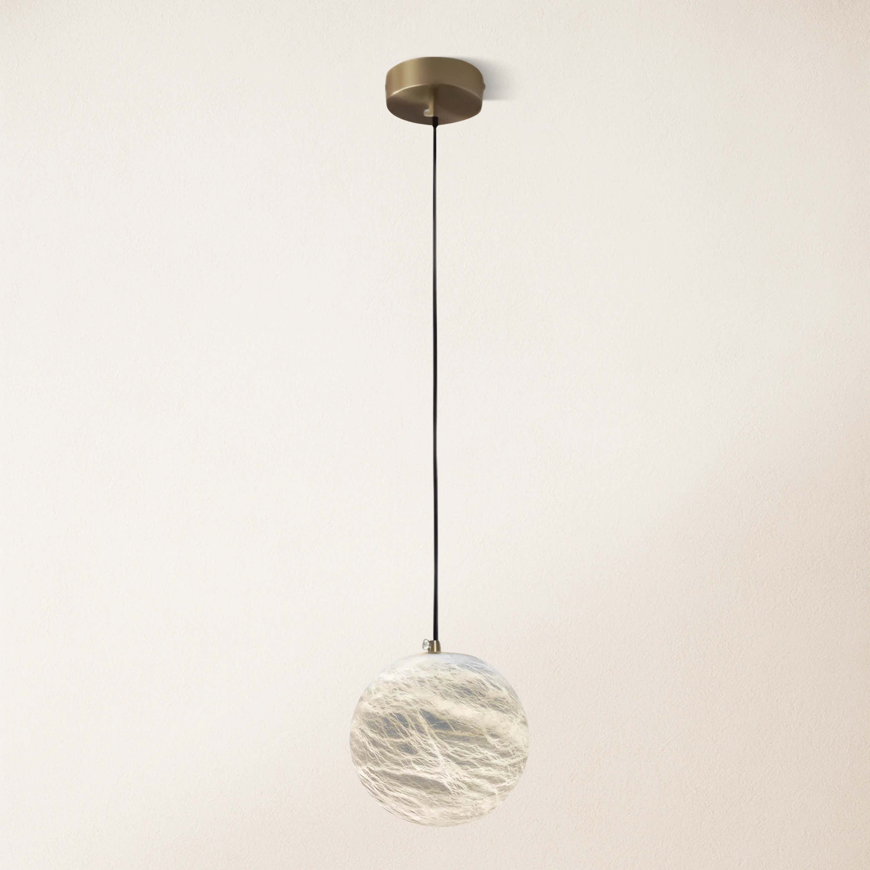 Nami Alabaster Global Ball Pendant Light 5"D