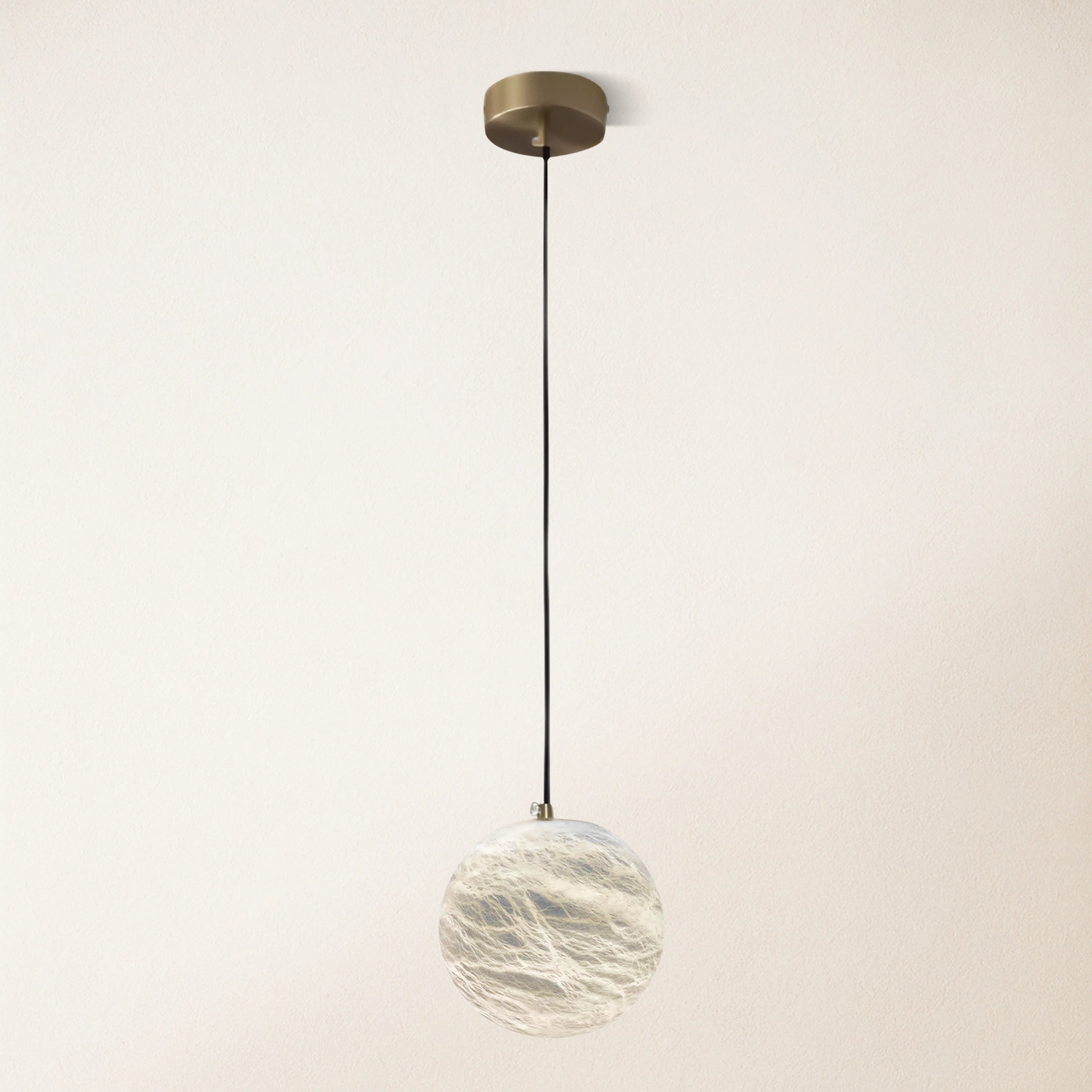 Nami Alabaster Global Ball Pendant Light 5"D