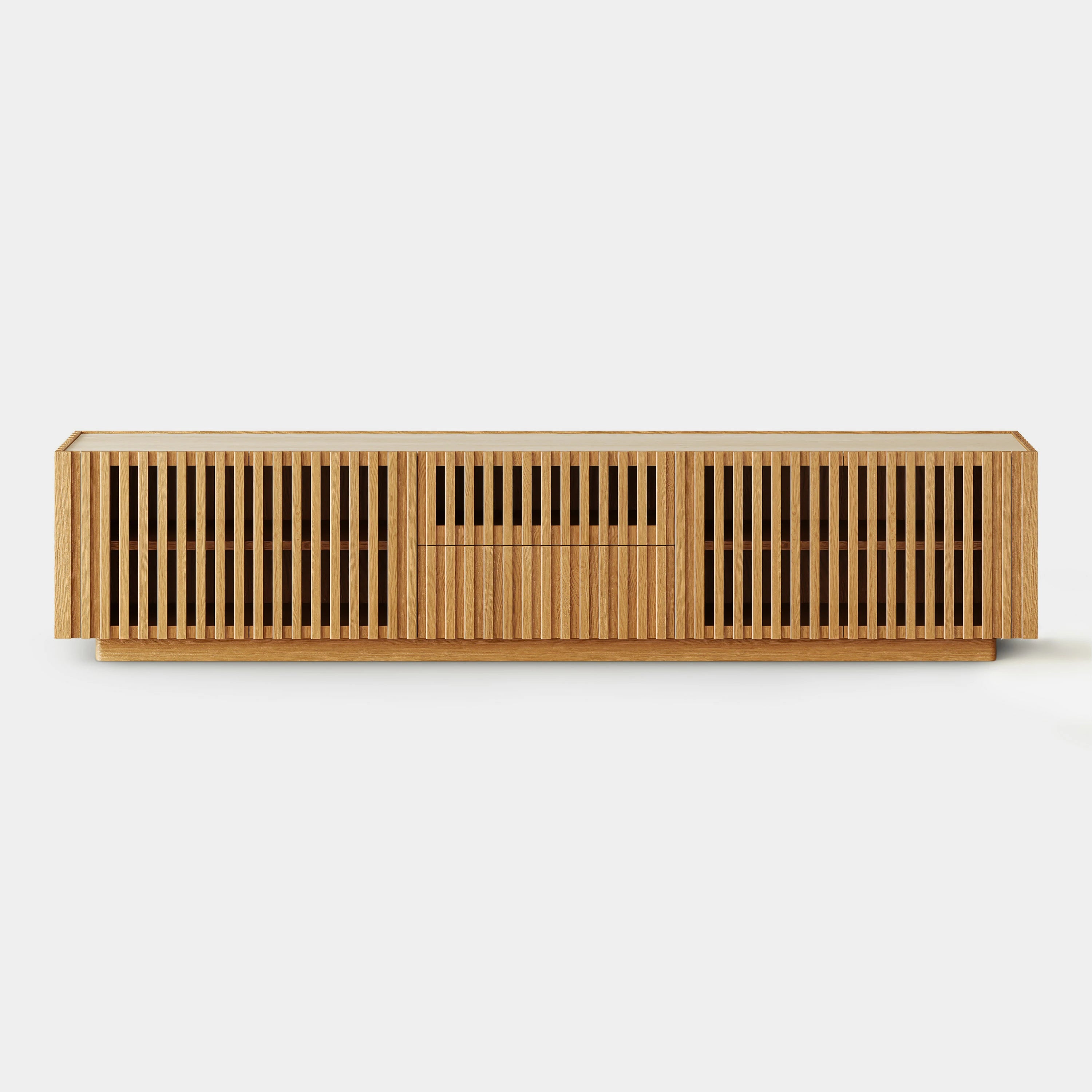 Isla Oak Sintered Stone Media Console 80"