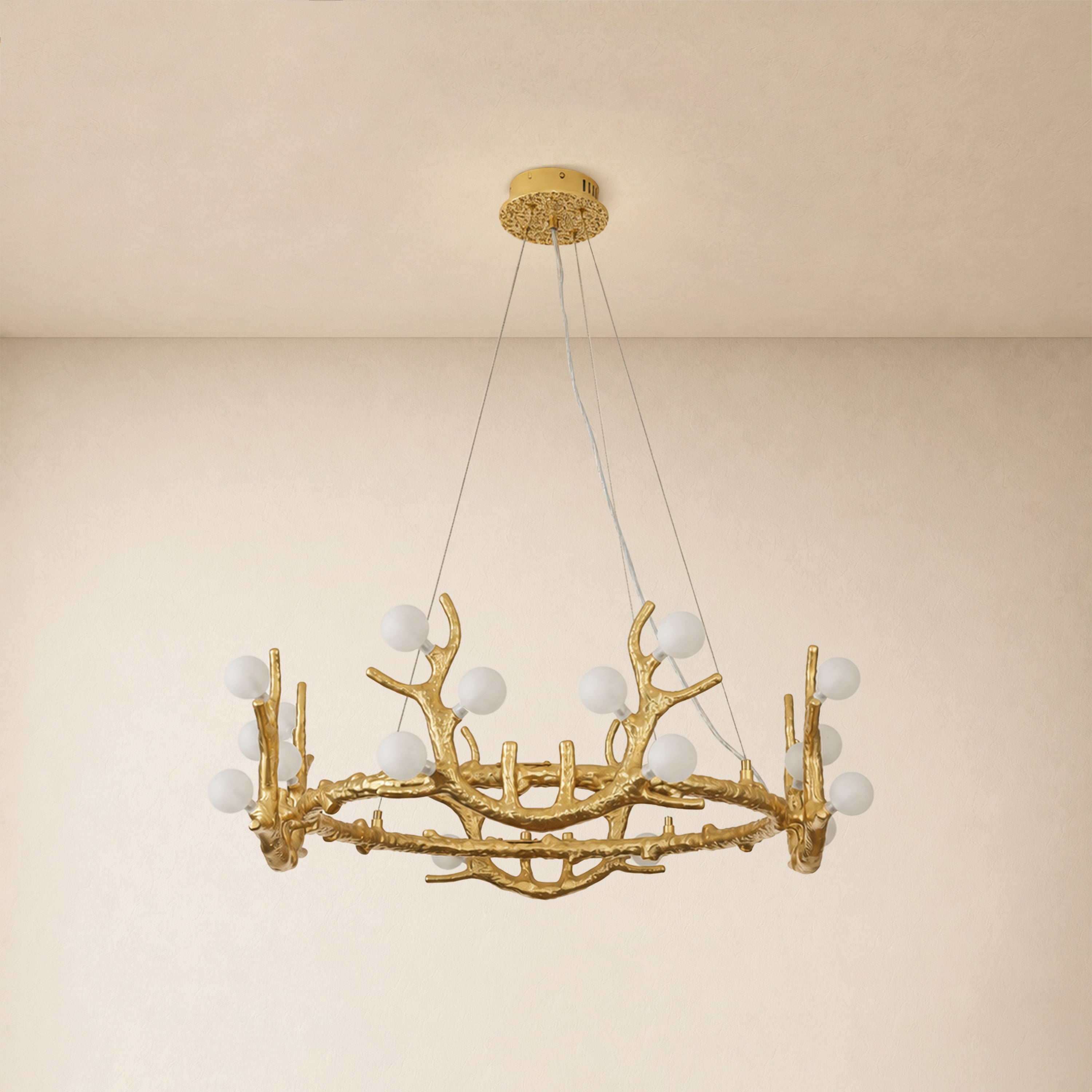 Cervia Antler Branch Chandelier 30"D