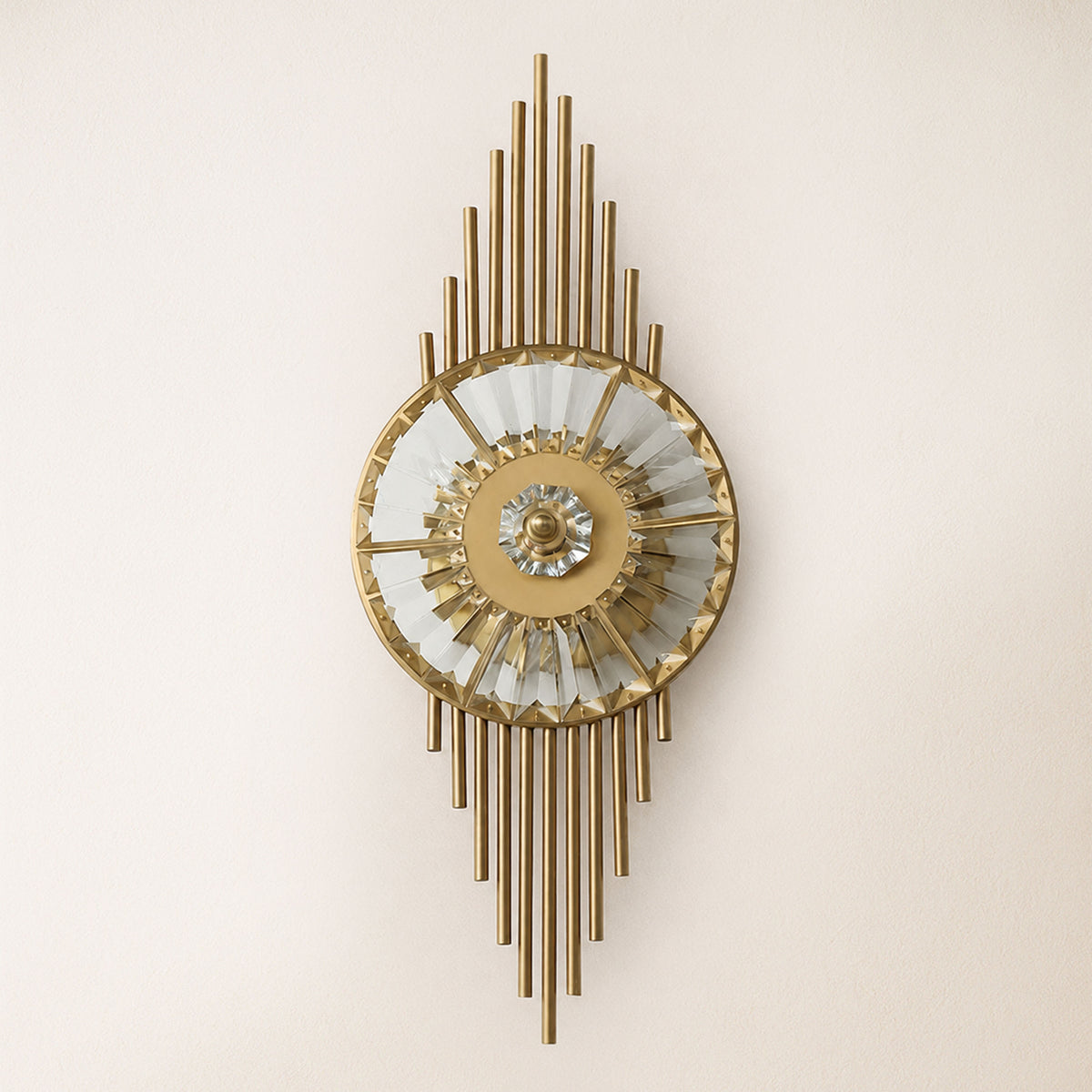 Axionna Crystal Gear Wall Sconce