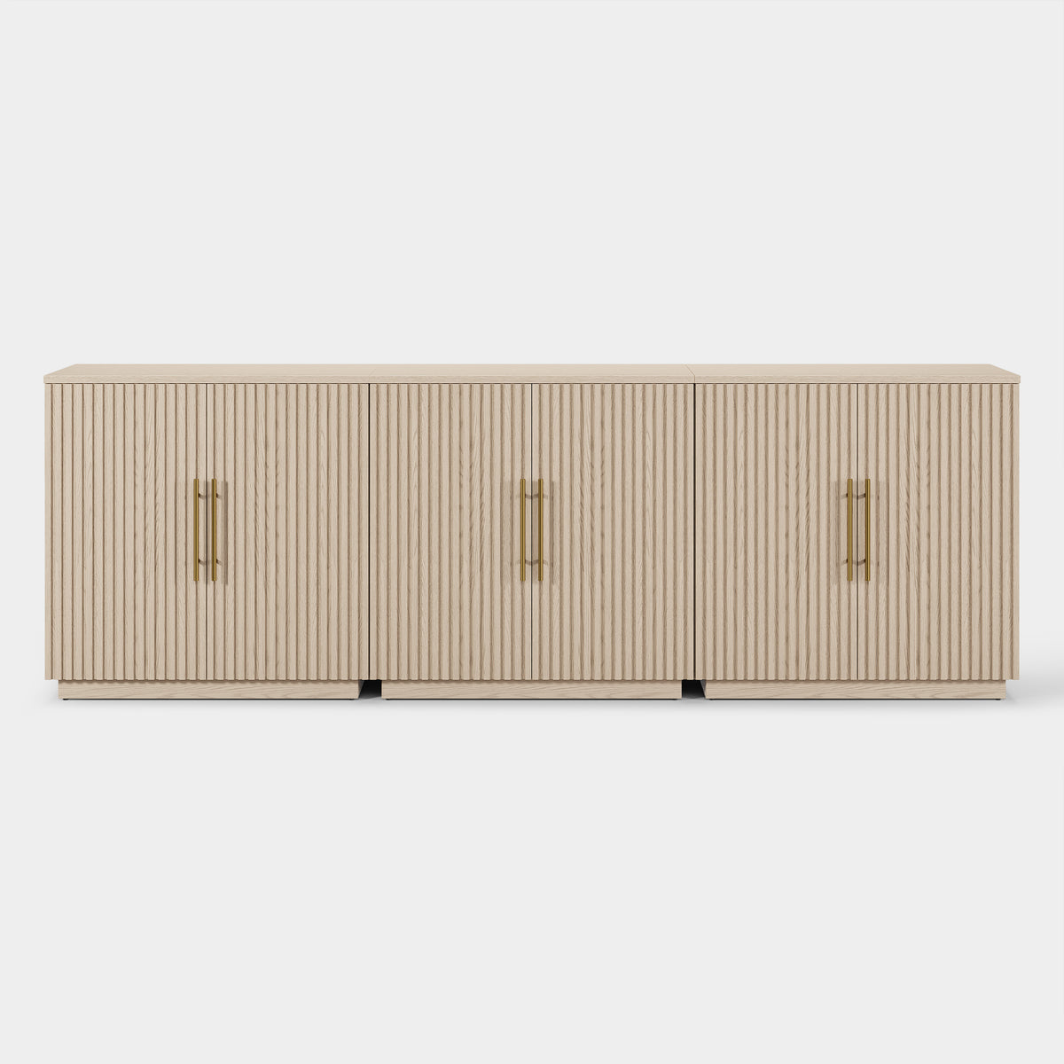 Holt 95″ Solid Oak Console(Set of 3)